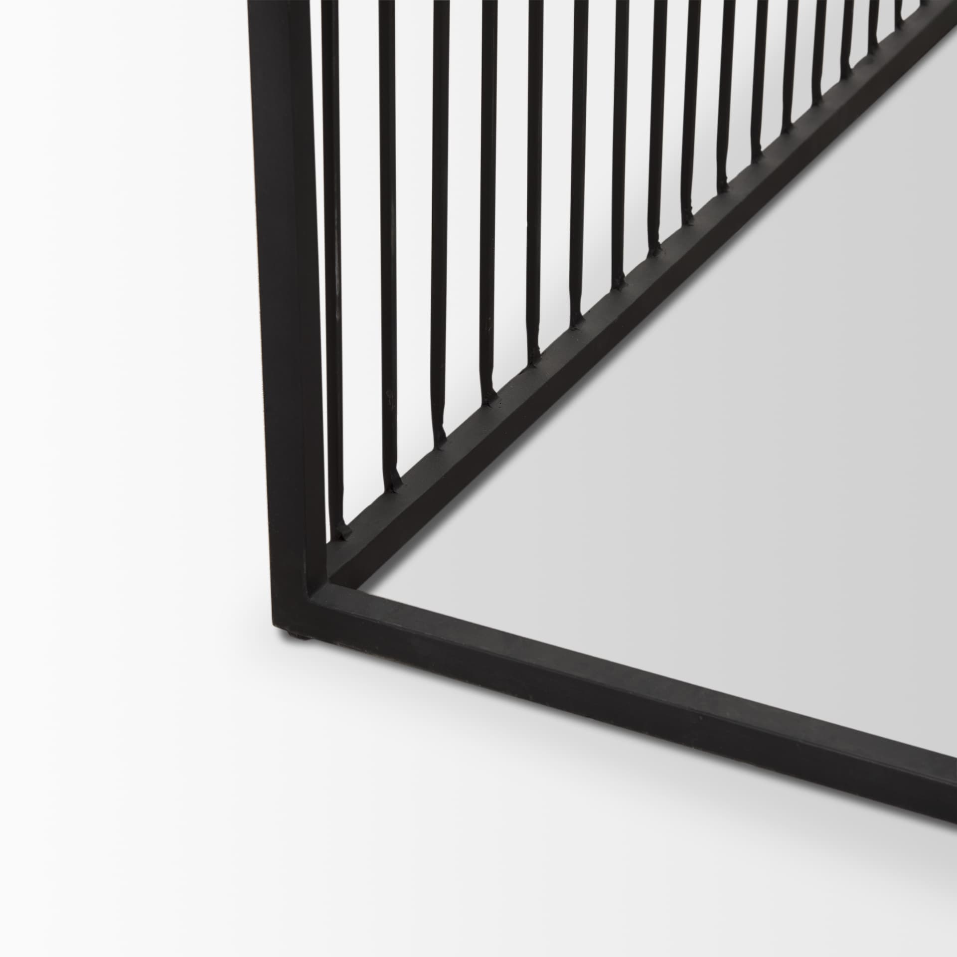 Miles Black Metal w/ Light Wood Nesting Coffee Table — product photograph