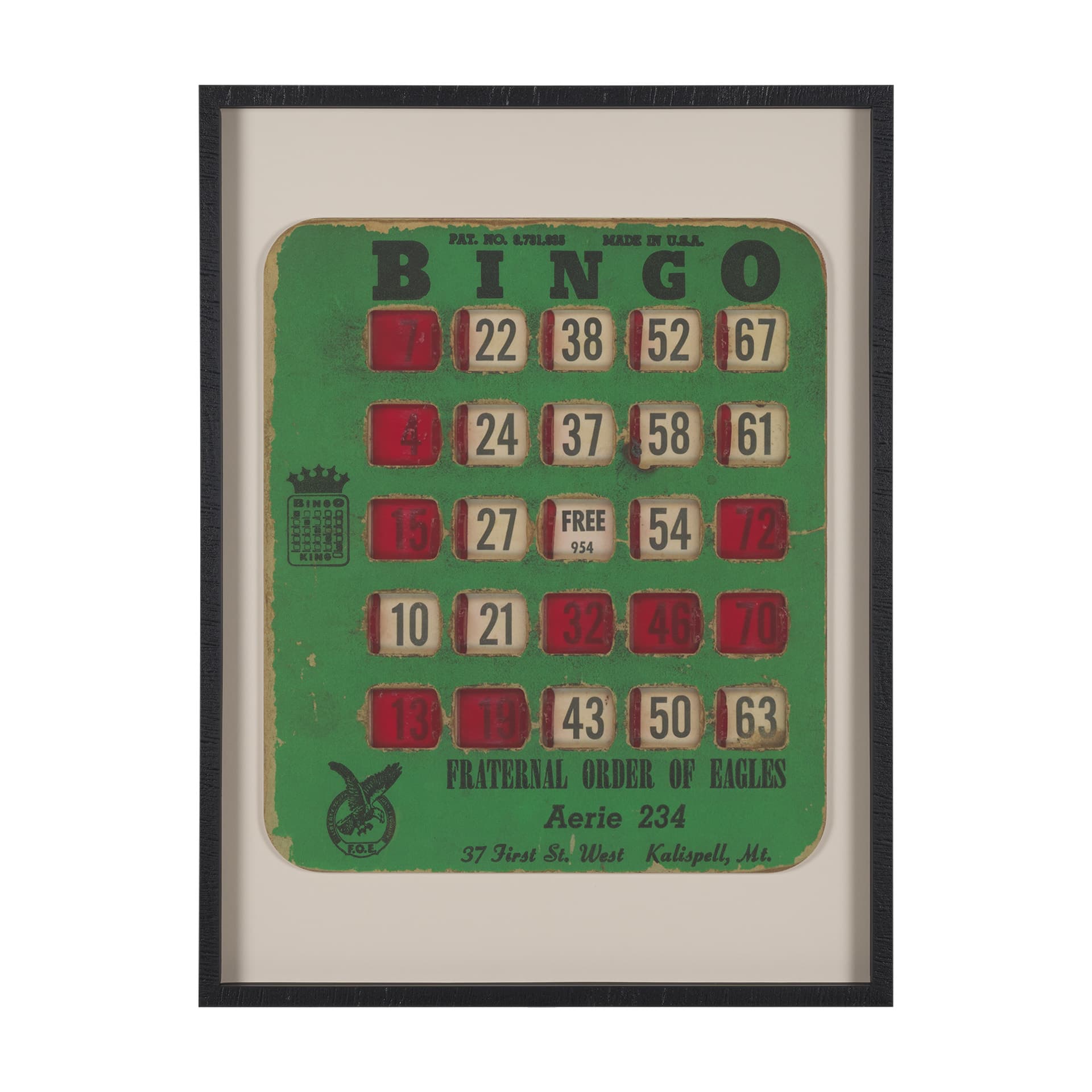 Chasing Numbers III by Zap Studio a Framed Art Print Matted under Glass — product photograph