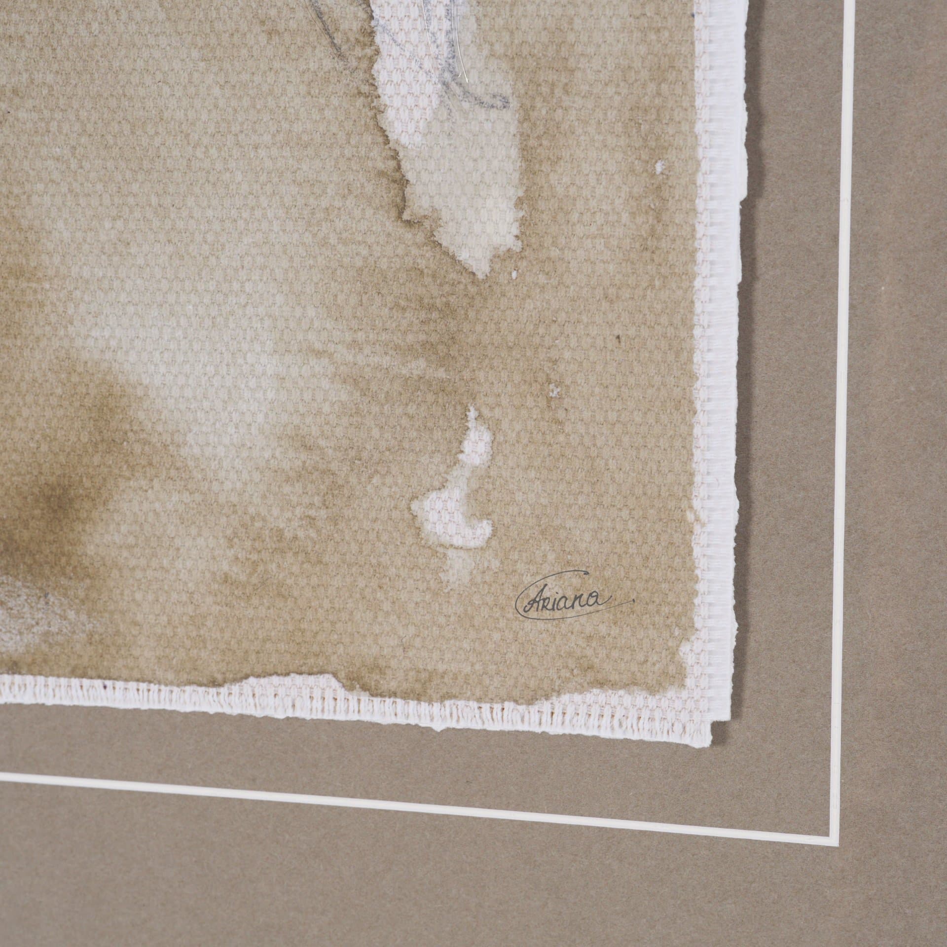 Tulip Bloom II by Mercana Studio Hand-Embellished Framed Artwork Matted under Glass — product photograph