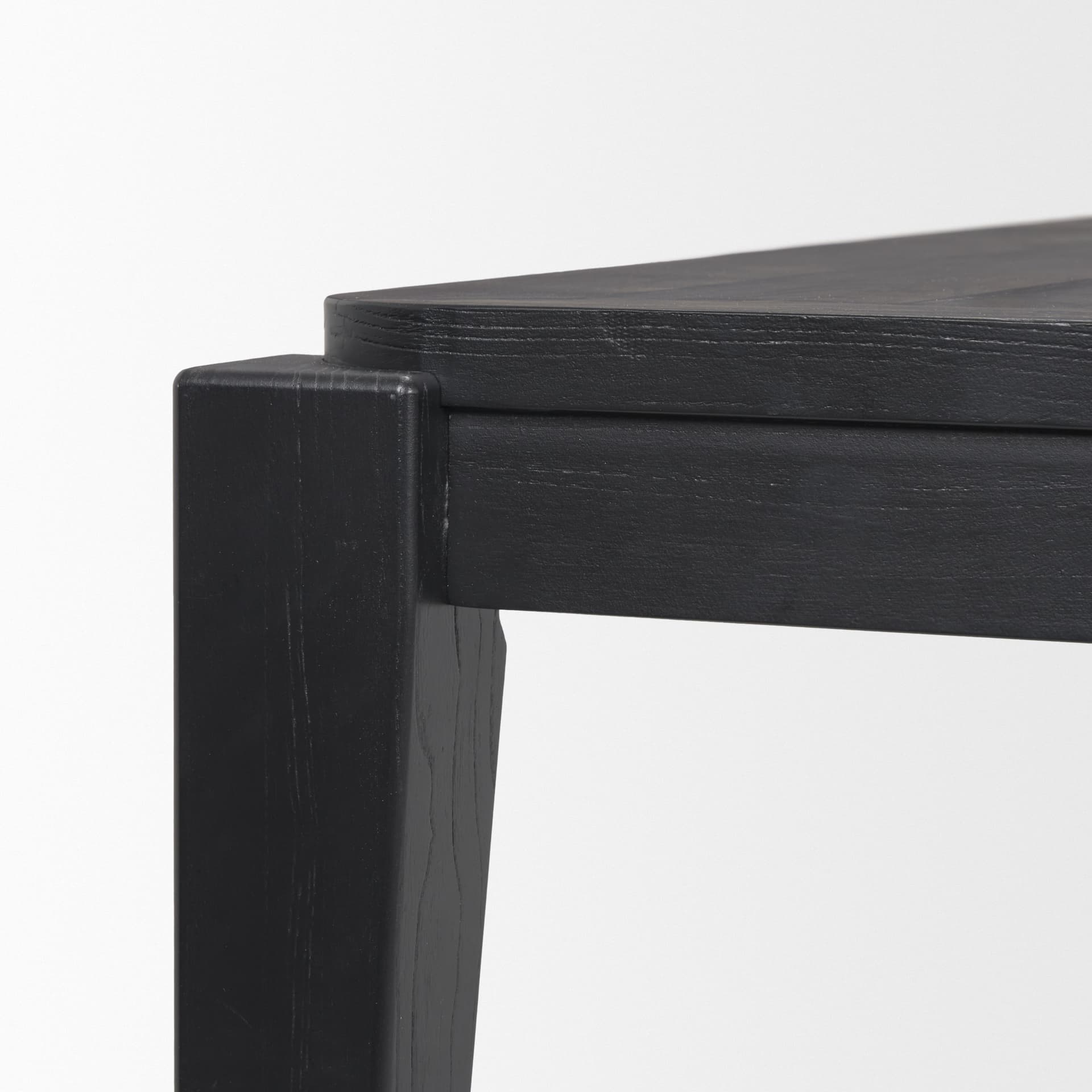 Teva 92"L x 39"W Rectangular Dining Table | Modern | Black Wood | Seats 8 — product photograph