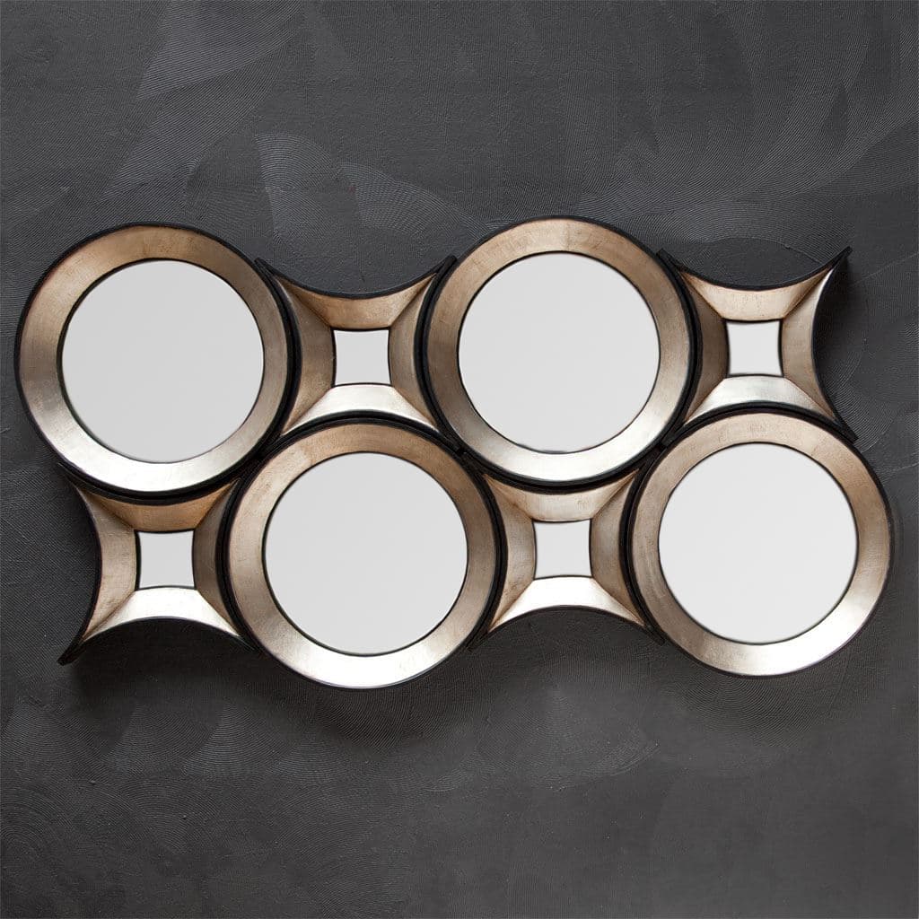 Ovallas 17L x 17H Star Champagne Wood Frame Mirror — product photograph