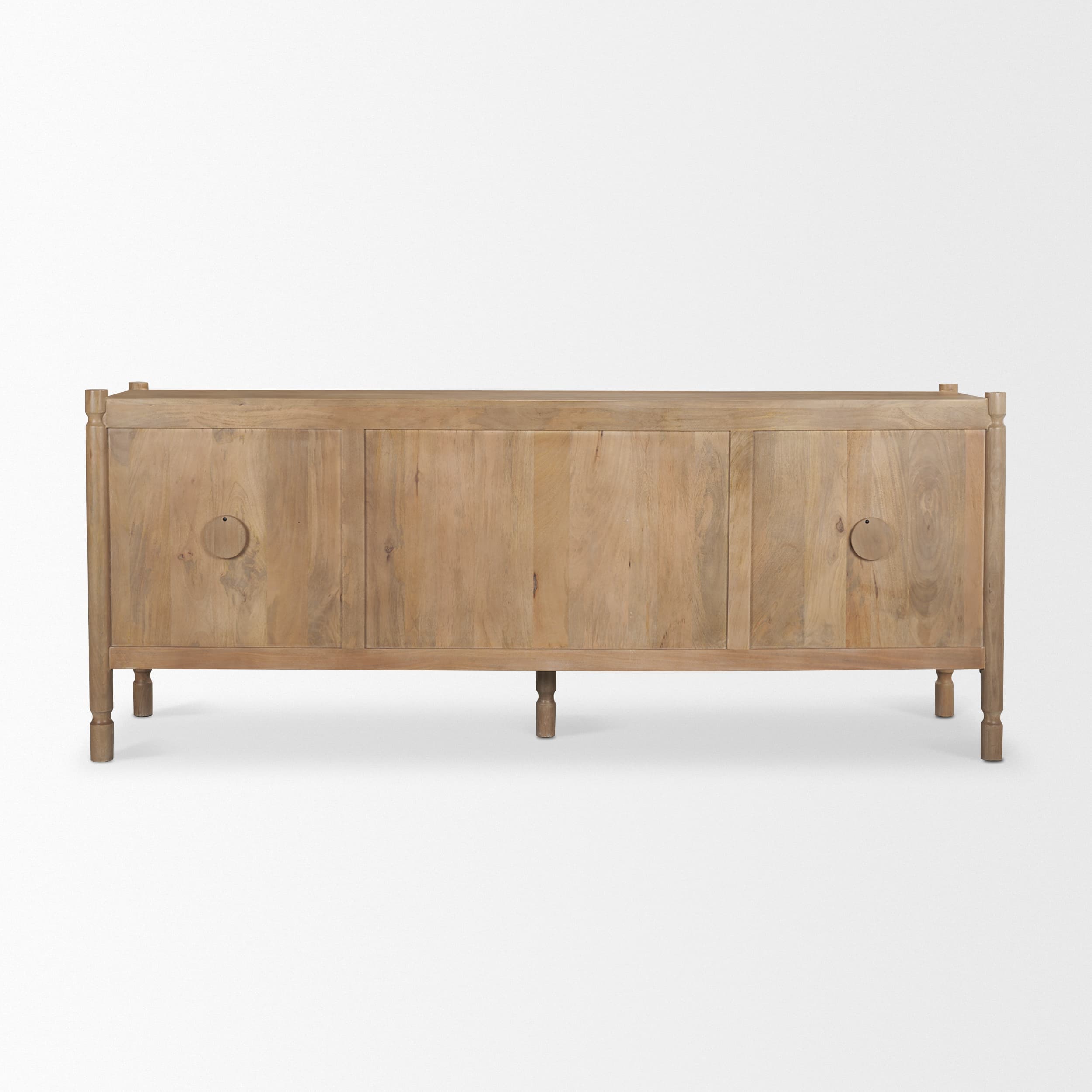 Phil Light Brown Wood 2 Door 3 Drawer Closed Sideboard — product photograph