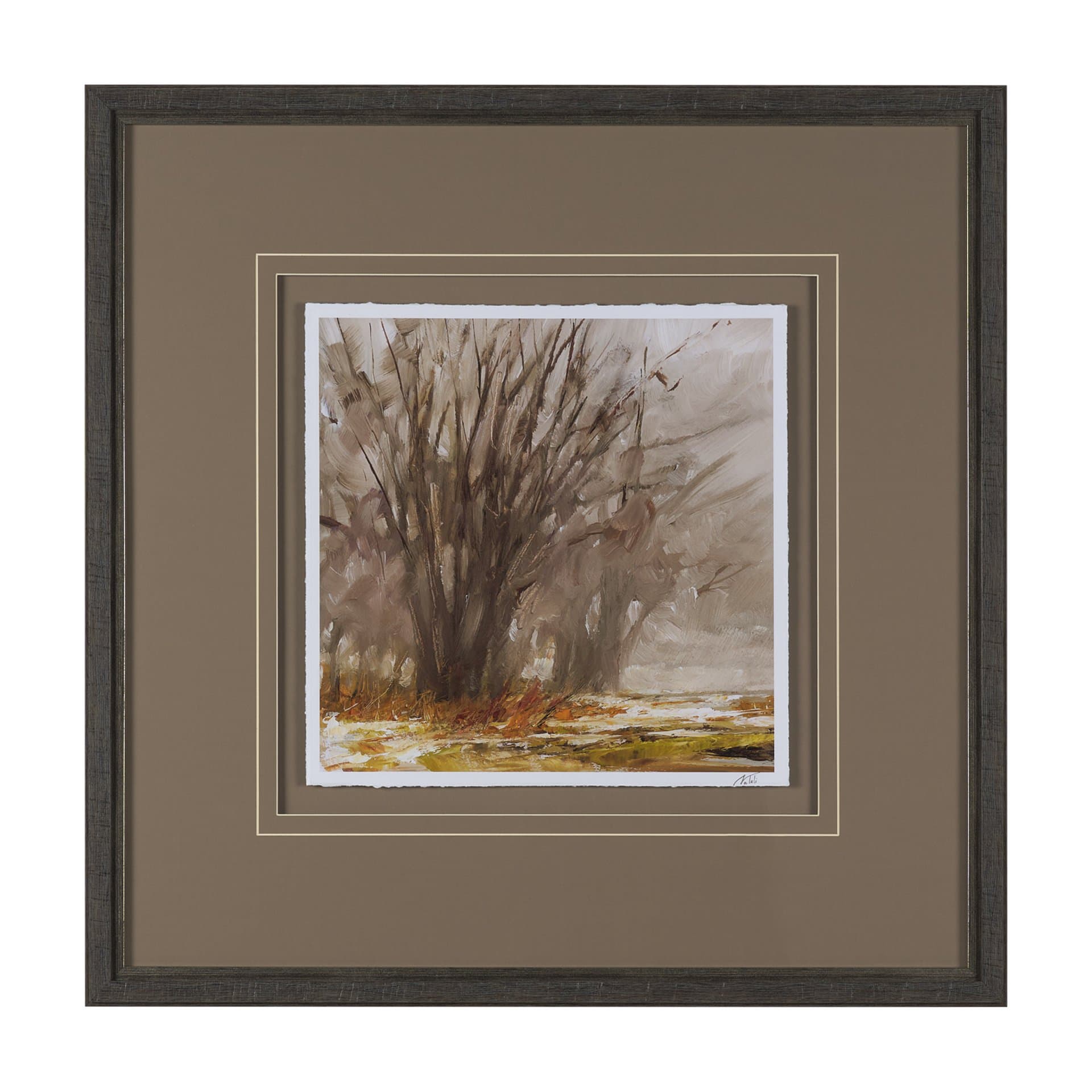 Autumn in the Village I by Mercana Studio Textured Framed Artwork Matted under Glass — product photograph