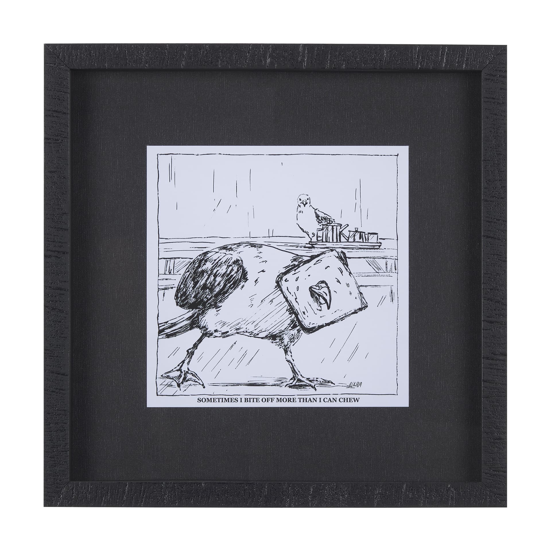 Animal Talk II by Mercana Studio a Framed Art Print Matted under Glass — product photograph