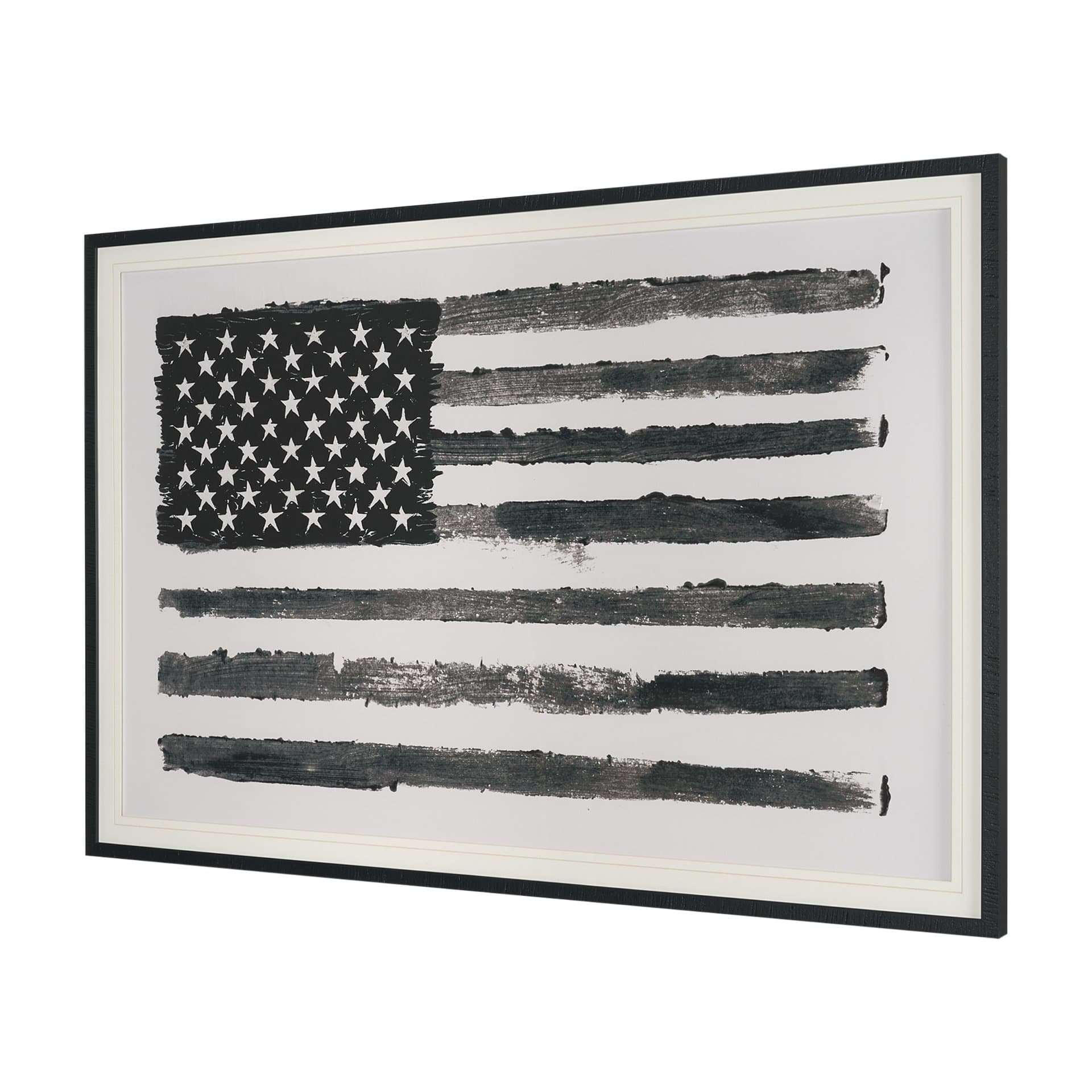 Liberty by Mercana Studio Hand Embelished Textured Framed Artwork Matted under Glass — product photograph