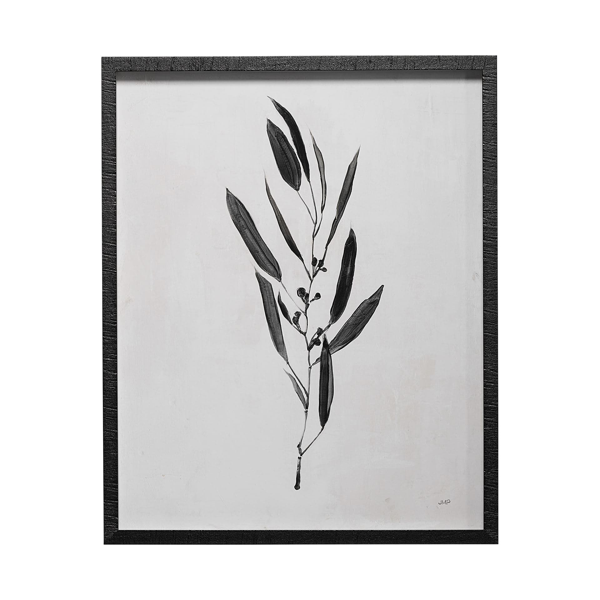 Botanical Study I by Julia Purinton a Hand Embellished Textured Framed Art Print Matted under Glass — product photograph