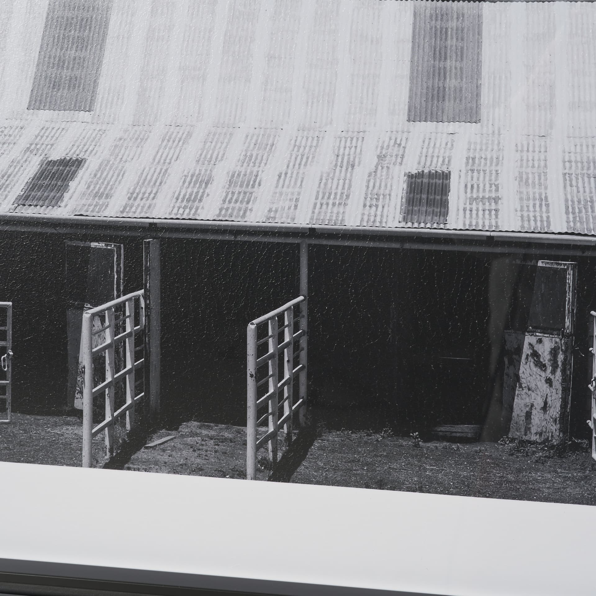Horse Motel by Bethany Young Textured FramedPhoto Print Matted under Glass — product photograph