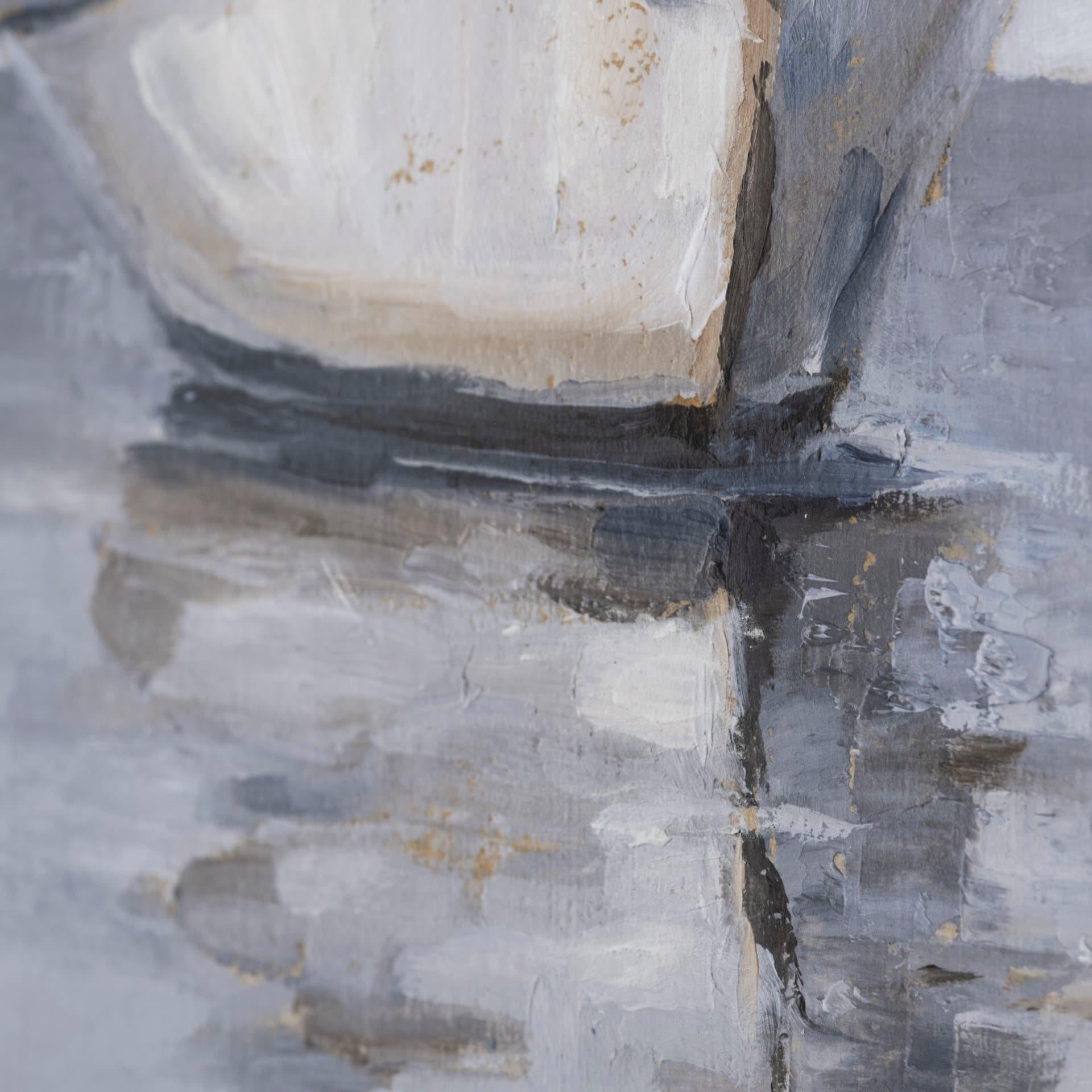 Boat on the Horizon I by Ethan Harper Hand Embellished Textured Framed Art Print Matted under Glass — product photograph