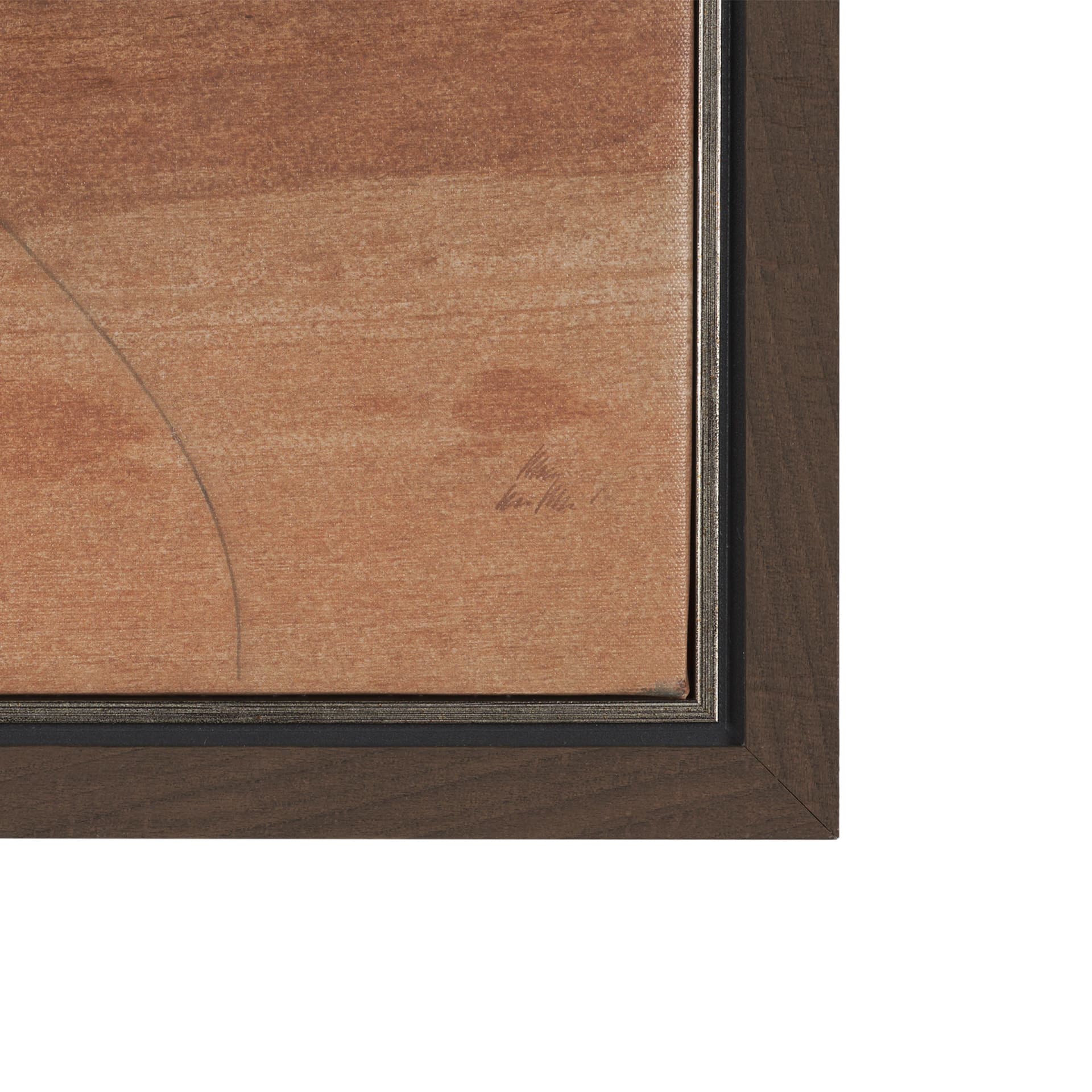 Ochre by Mercana Studio a Hand Embellished Textured Framed Canvas — product photograph