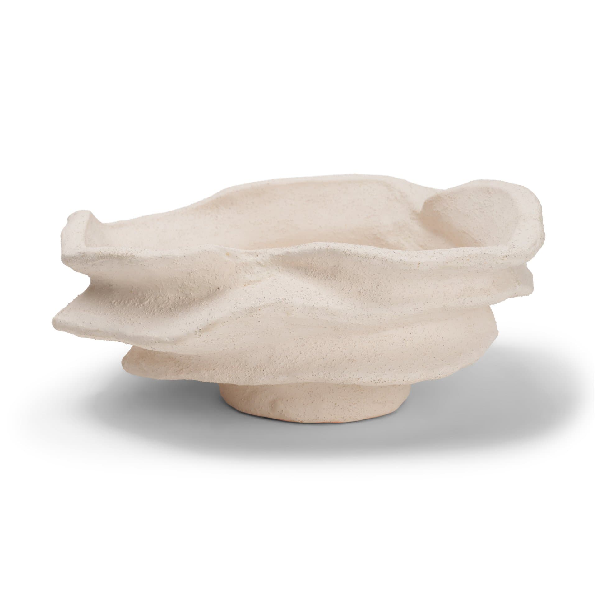 Scala Textured Ceramic Organic Forms Decorative Bowl — product photograph
