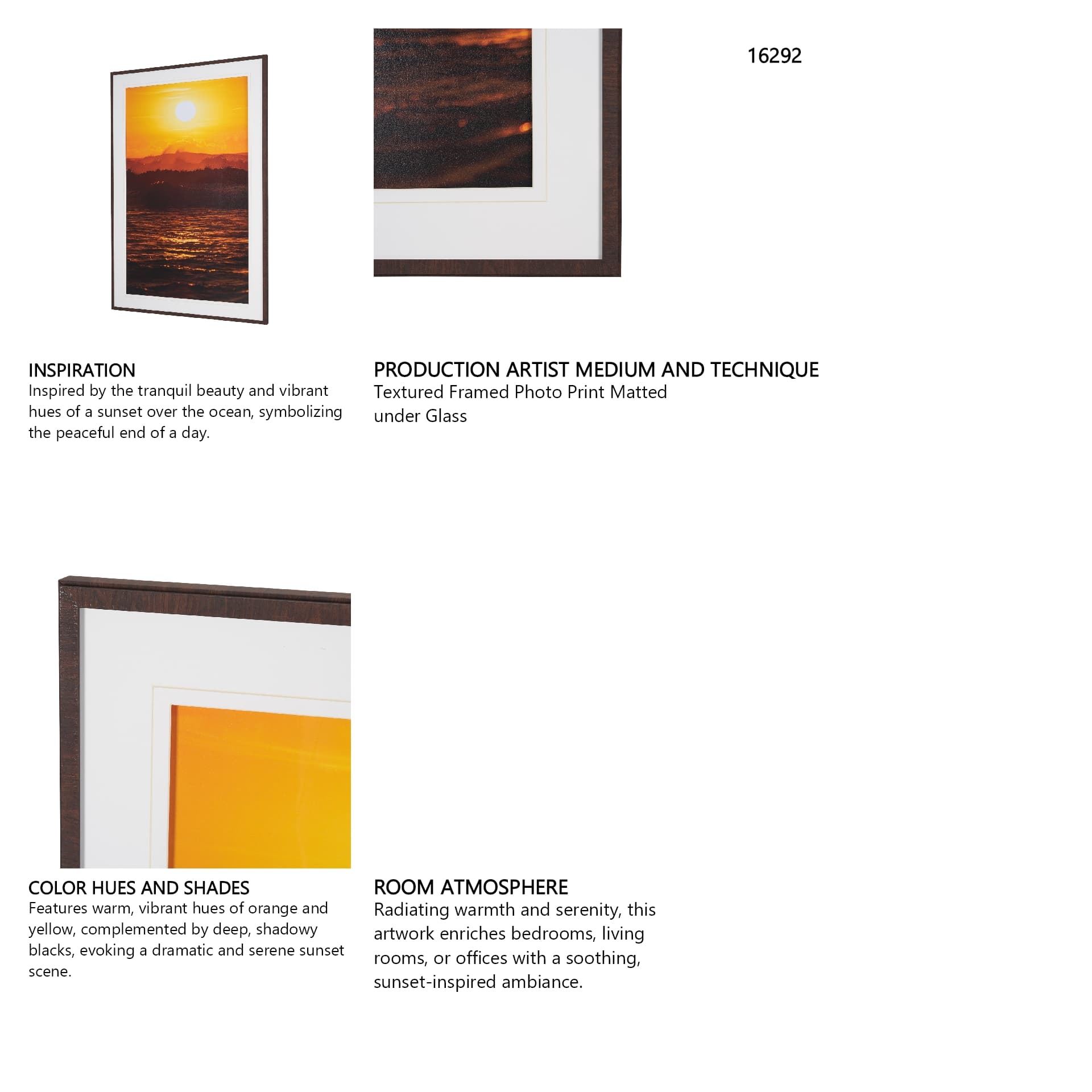 North Shore Layers by Stefan and Audrey Textured Framed Photo Print Matted under Glass — product photograph