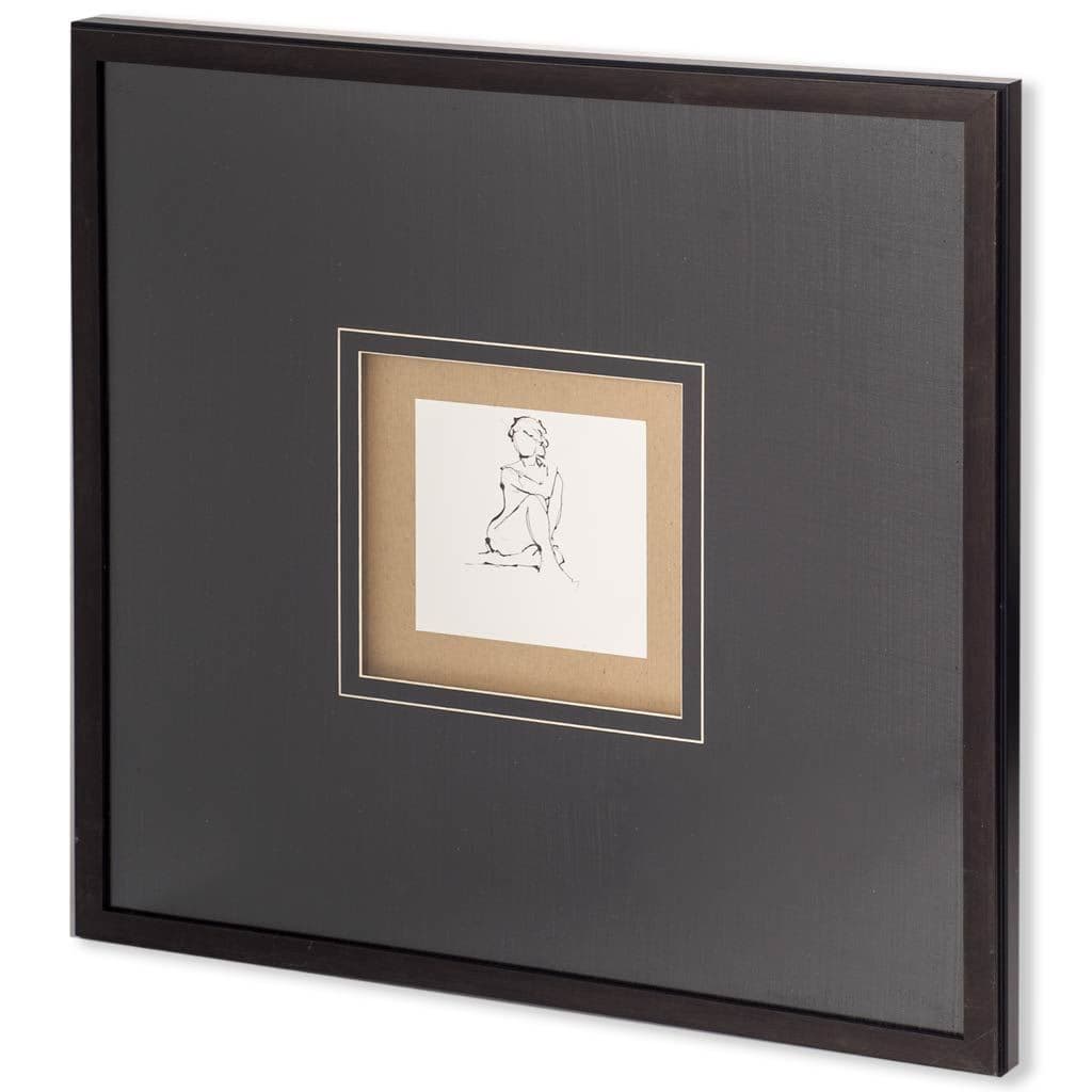 Contour Figure 2 by Stefano Altamura a Hand Embellished Textured Framed Art Print Matted under Glass — product photograph