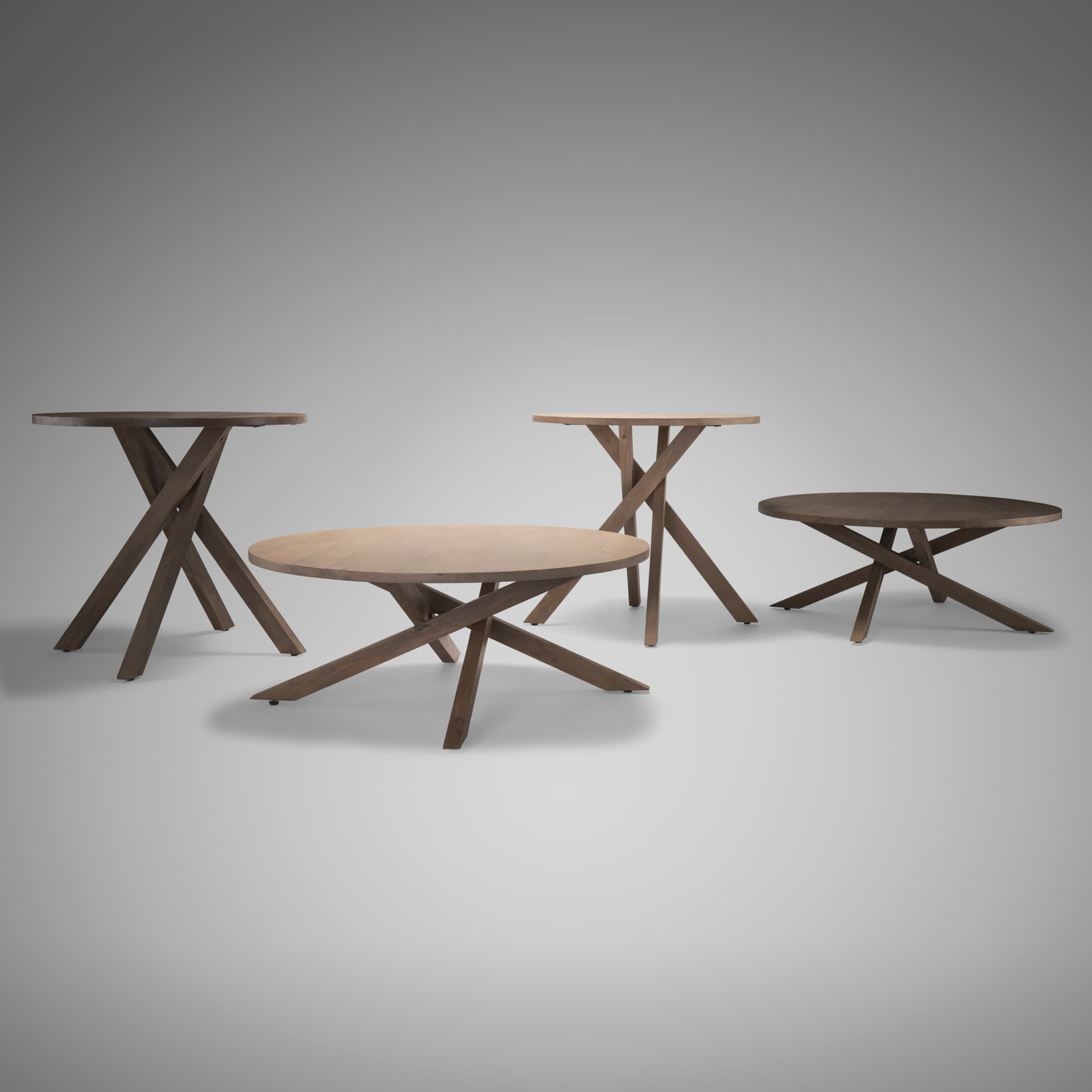 Solana Medium Brown Wood Coffee Table — product photograph