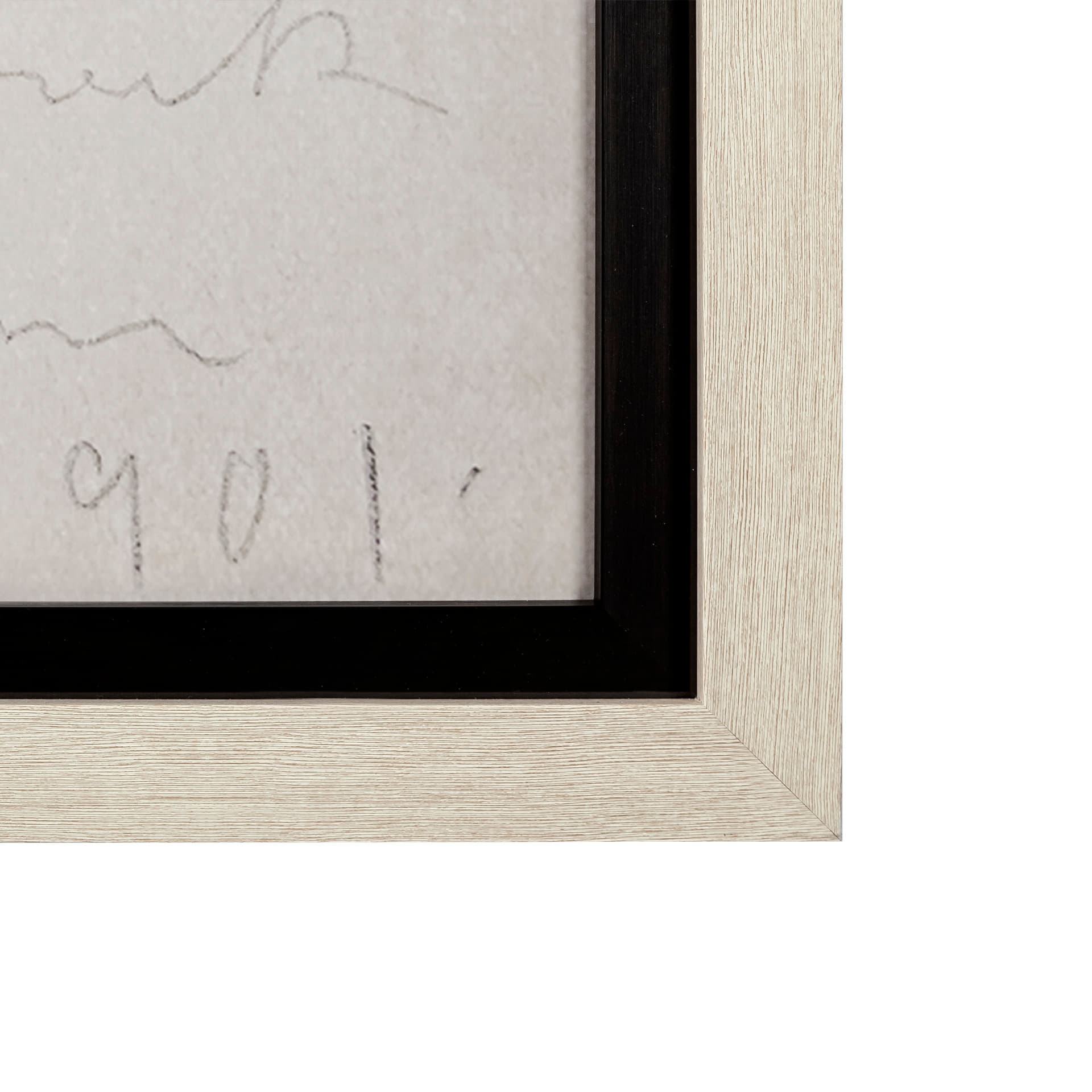 Techning Lamnar by John Bauer a Hand Embellished Textured Framed Art Print Matted under Glass — product photograph