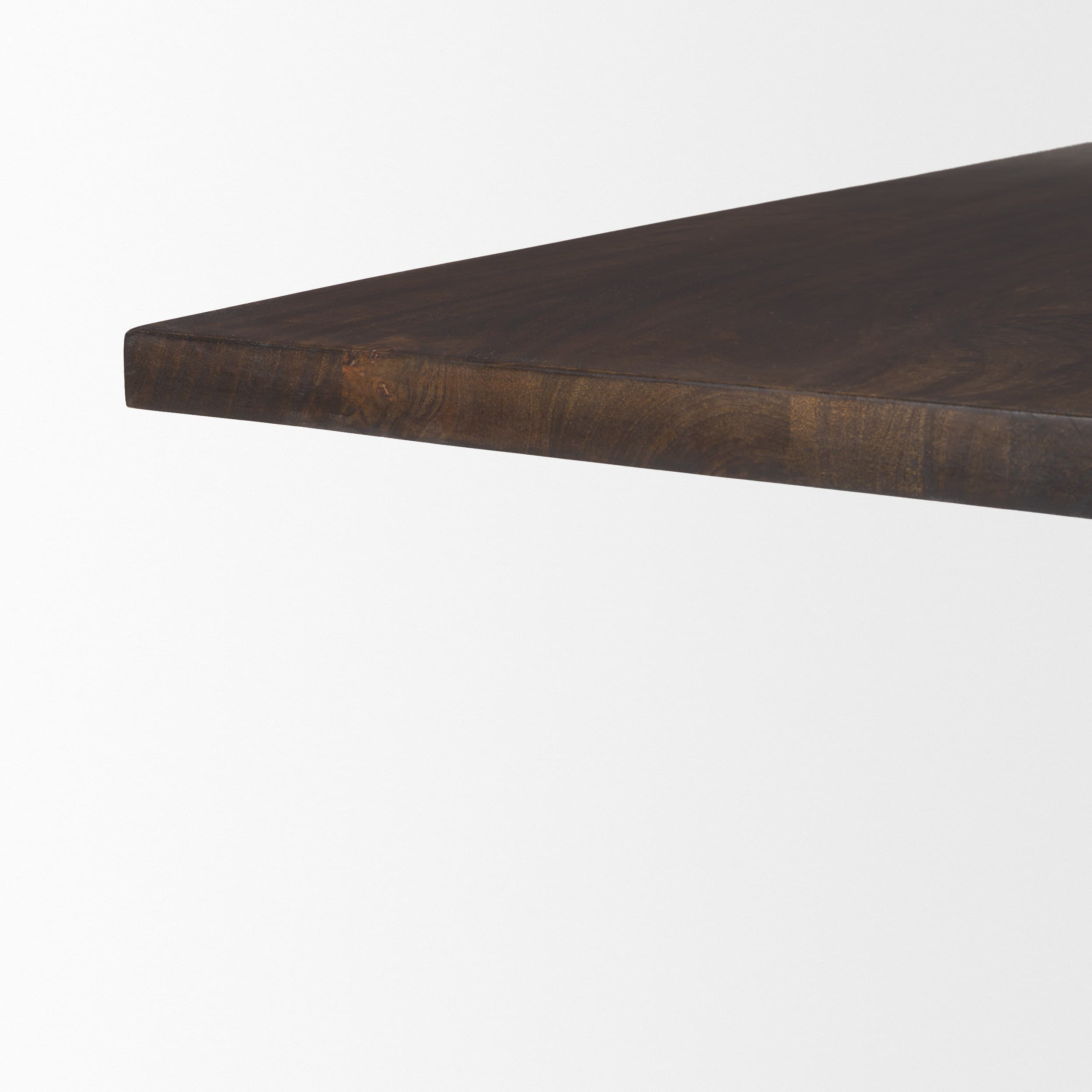 Viktor 55"L Dark Brown Solid Wood Coffee Table — product photograph