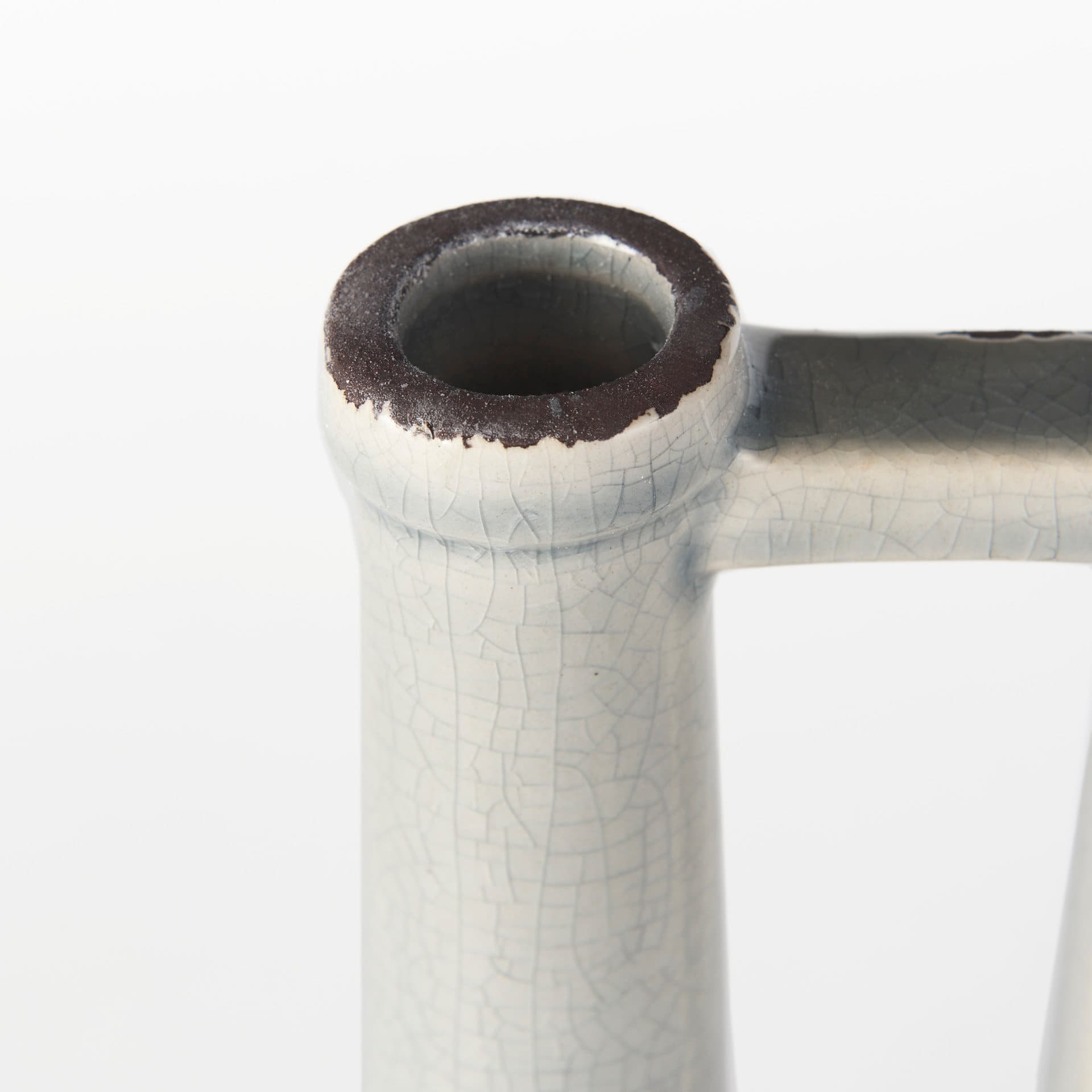 Burton 14.2H Medium Two Tone Gray Ceramic Jug Vase — product photograph