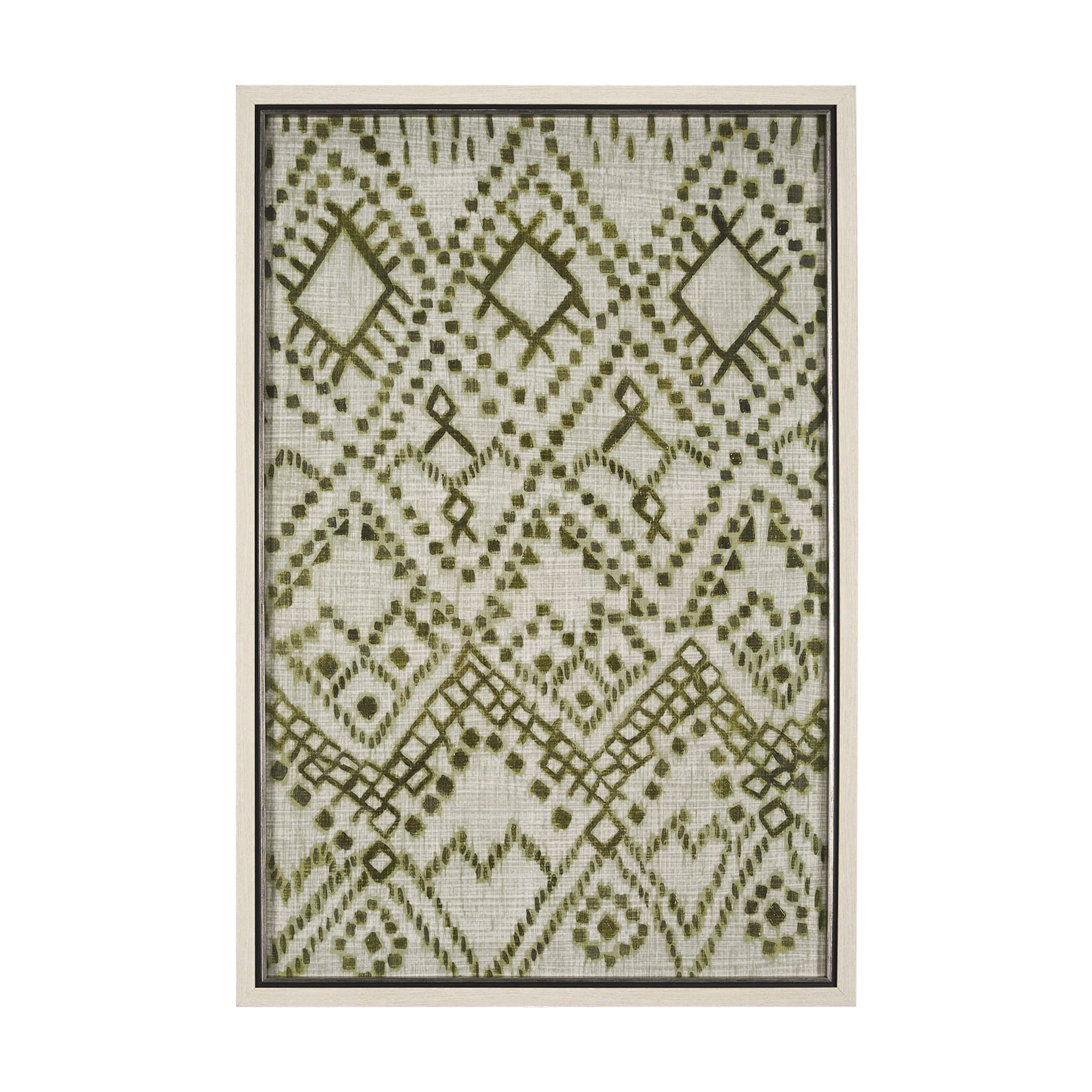 Story Teller II Olive by Mercana Studio a Hand Embelished Textured Framed Art Print — product photograph