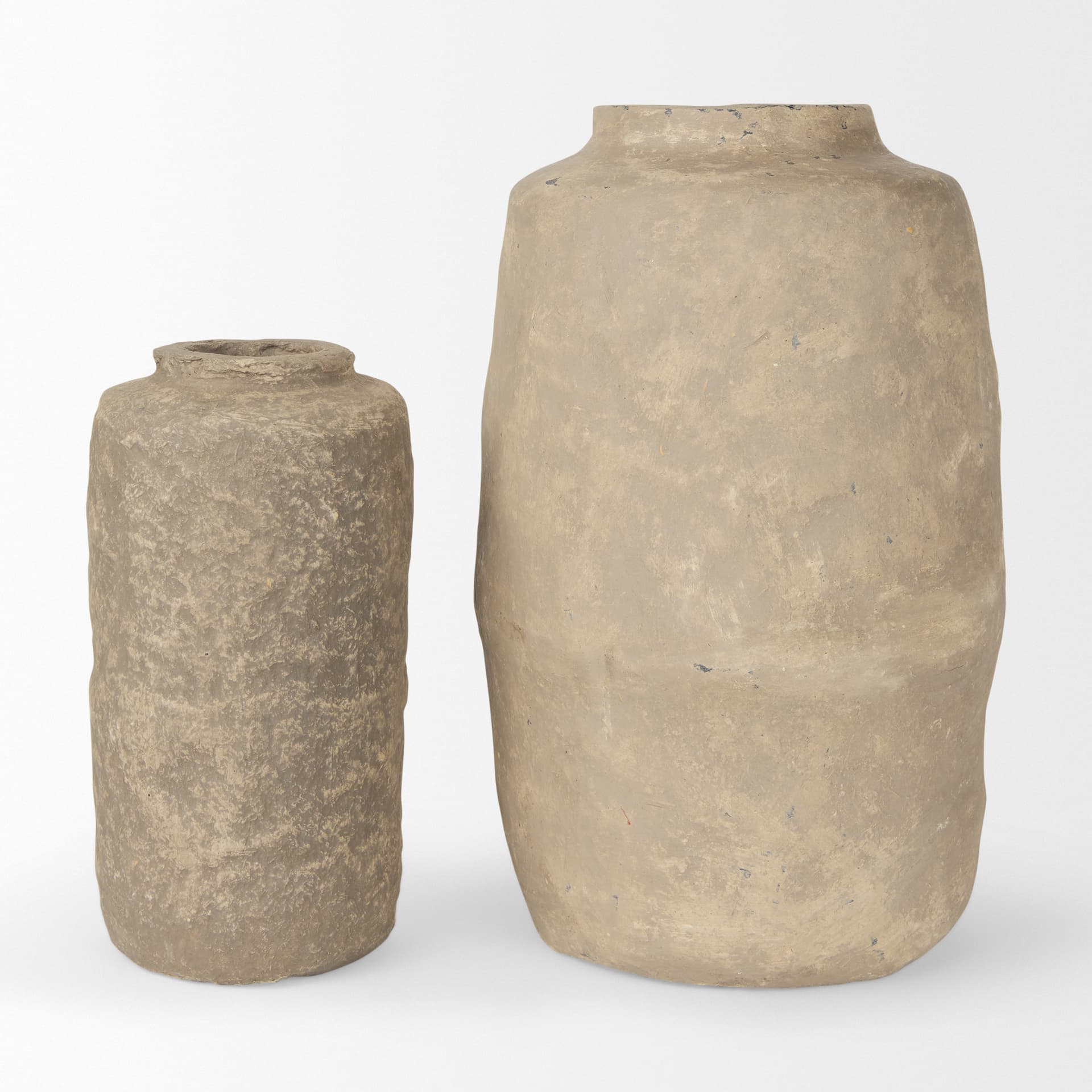 Bala Small Gray Paper Mache Vase — product photograph