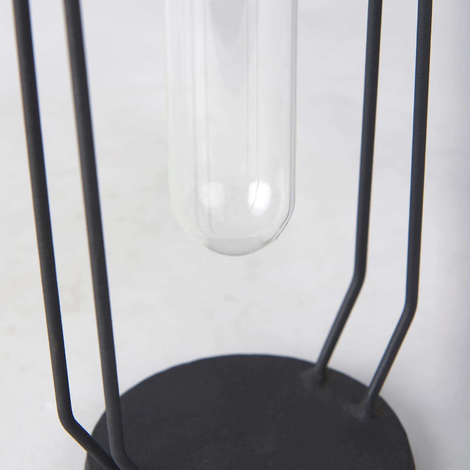 Aria 4.5L x 3.9W x 11.0H Metal and Glass Holder Object — product photograph