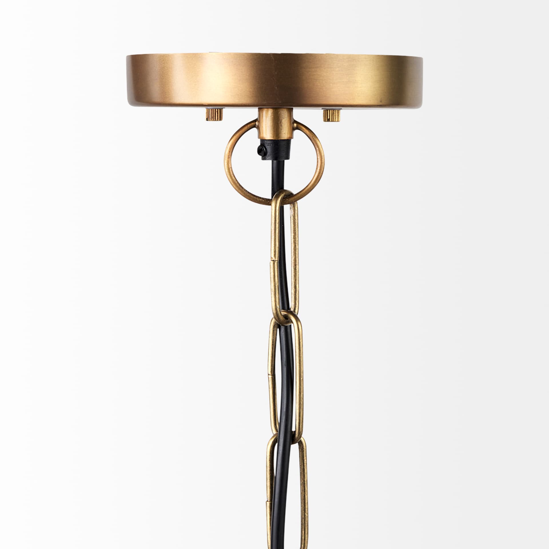 Leighton I 15x20 Gold Toned Metal Spherical Pendant Light — product photograph