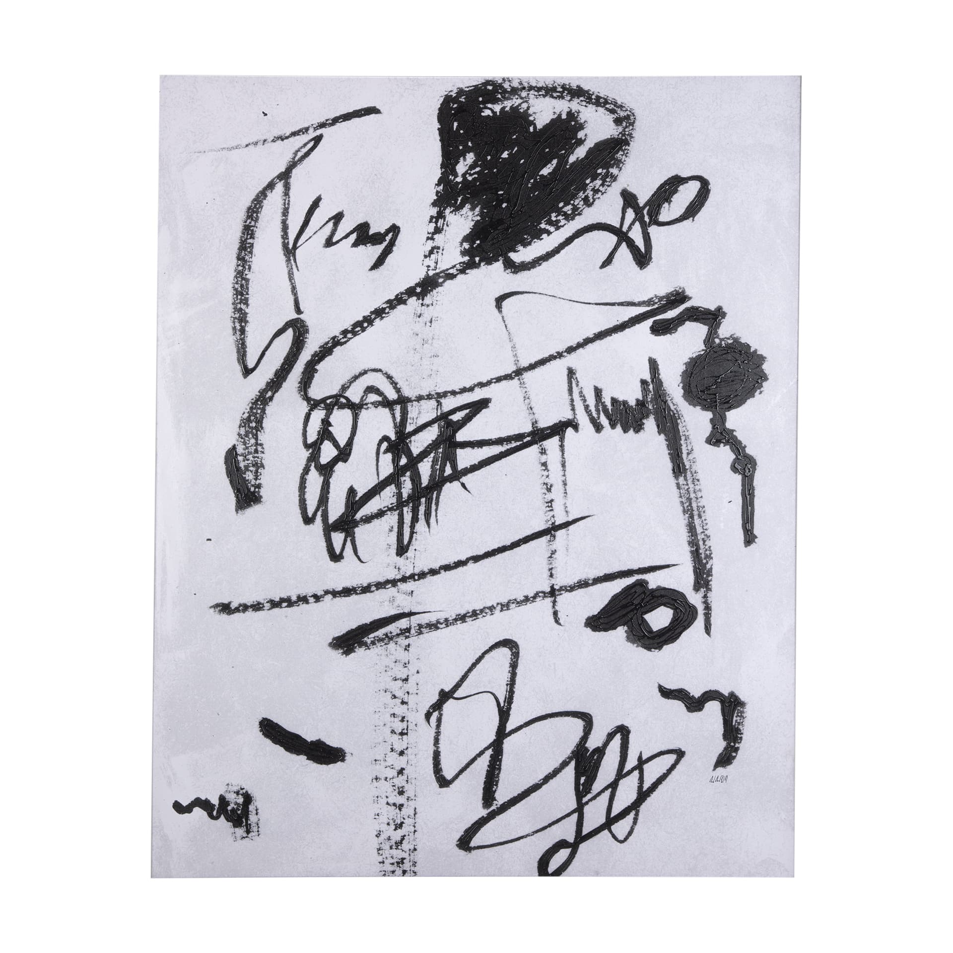 Doodle II by Mercana Studio a Hand Embellished Textured Canvas — product photograph