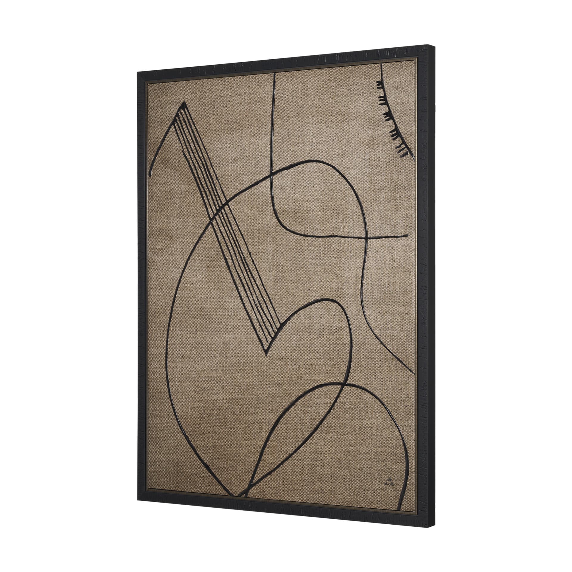Cello Music by Mercana Studio a Hand Embellished Textured Canvas — product photograph