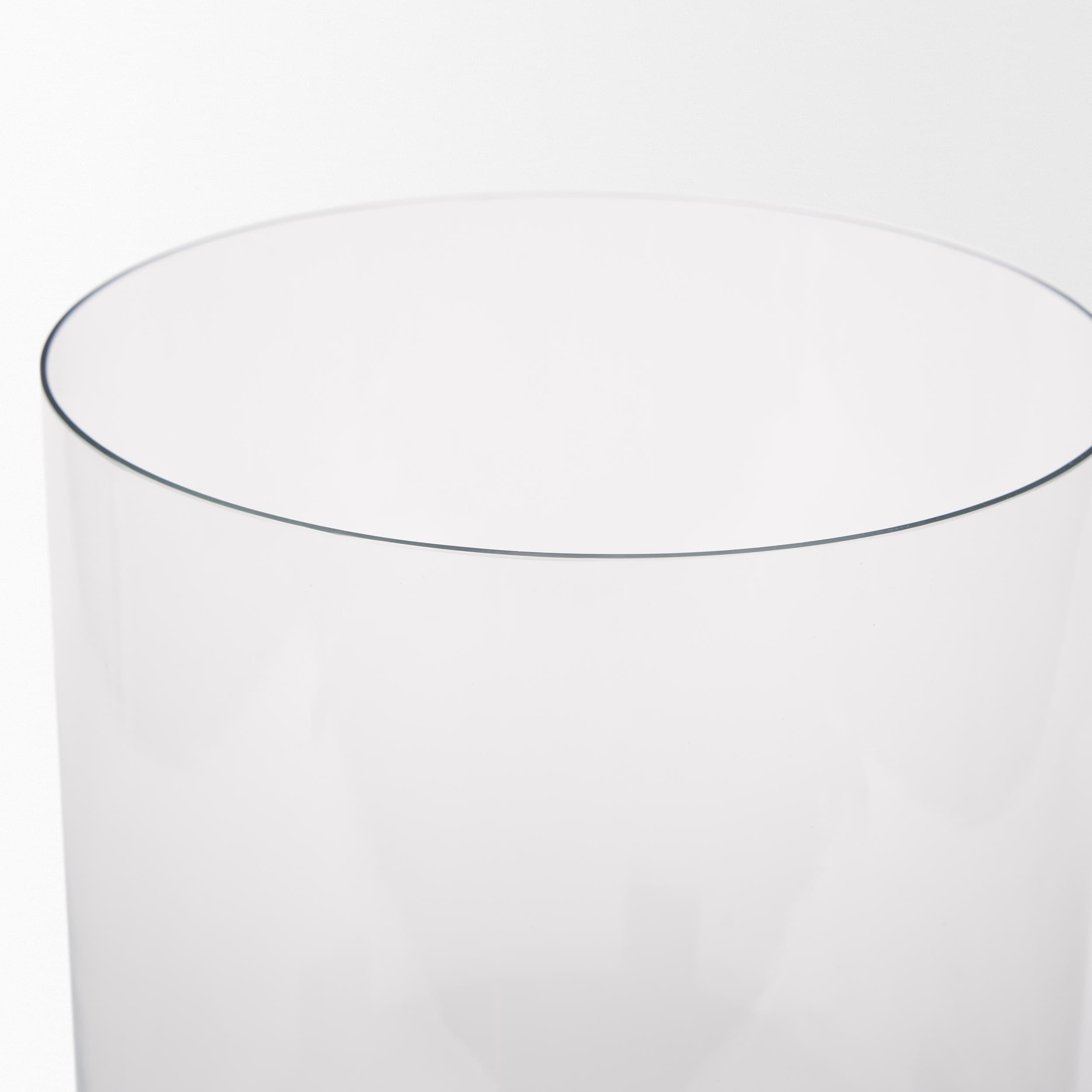 Price Large Antiqued Gold Metal w/ Glass Hurricane Candle Holder — product photograph