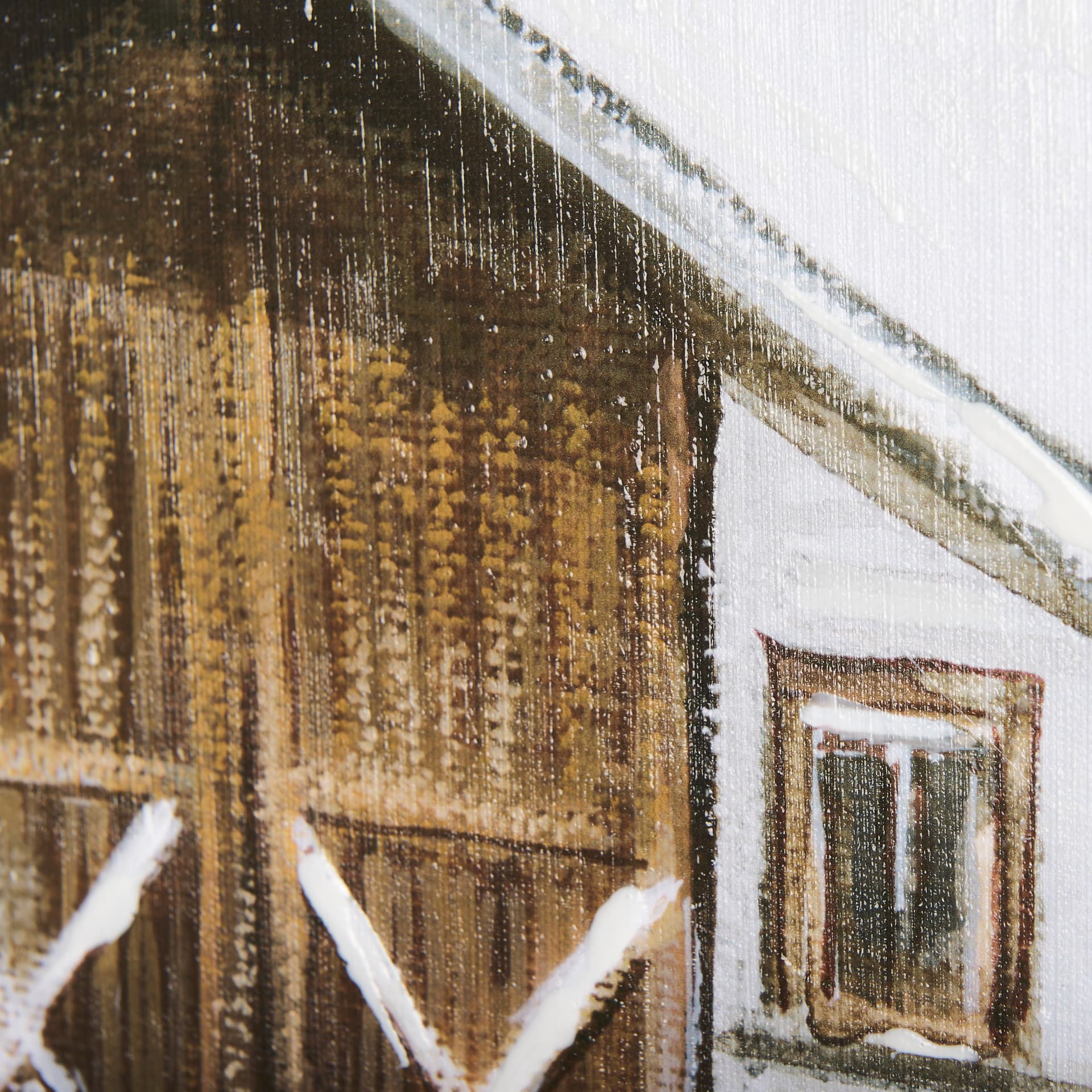 Old Barn II by Mercana Studio a Hand Embellished Textured Canvas — product photograph