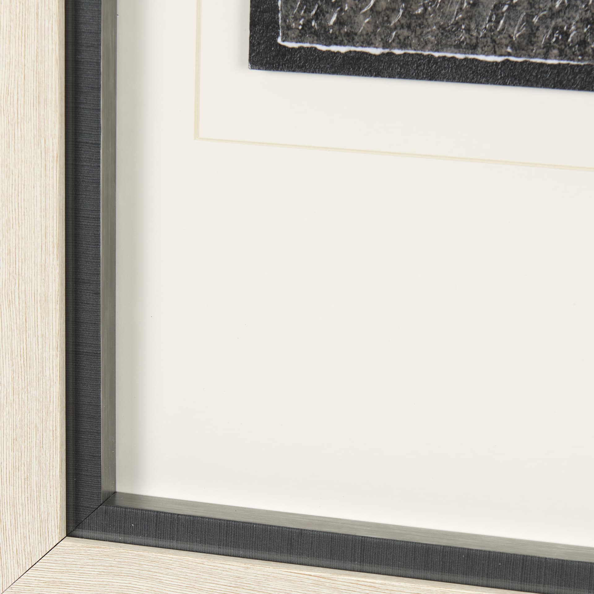 Leafy Shade II by Mercana Studio a Hand Embellished Textured Framed Art Print Matted under Glass — product photograph