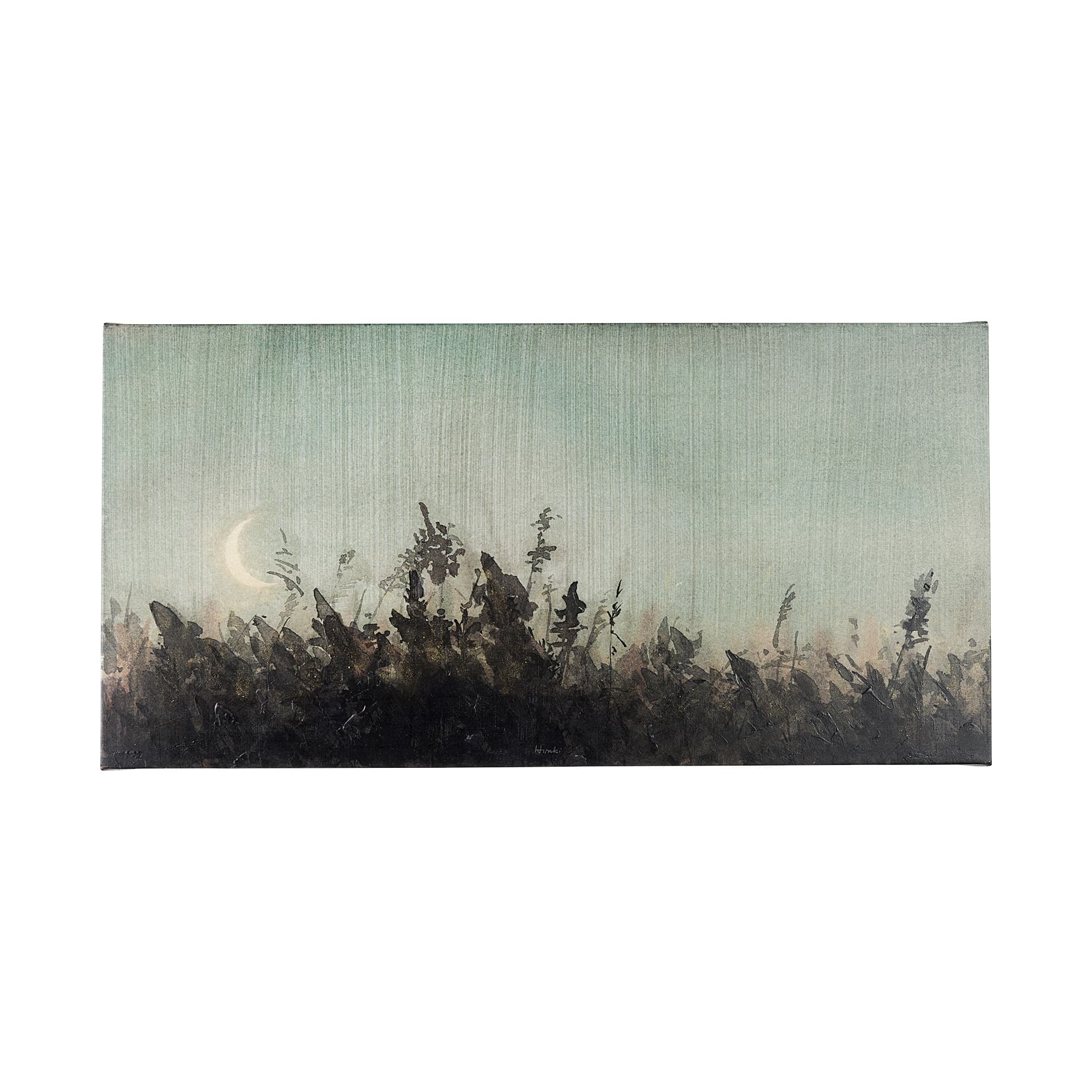 Moon Sets, Sun Rises I by Mercana Studio a Hand Embellished Textured Canvas — product photograph