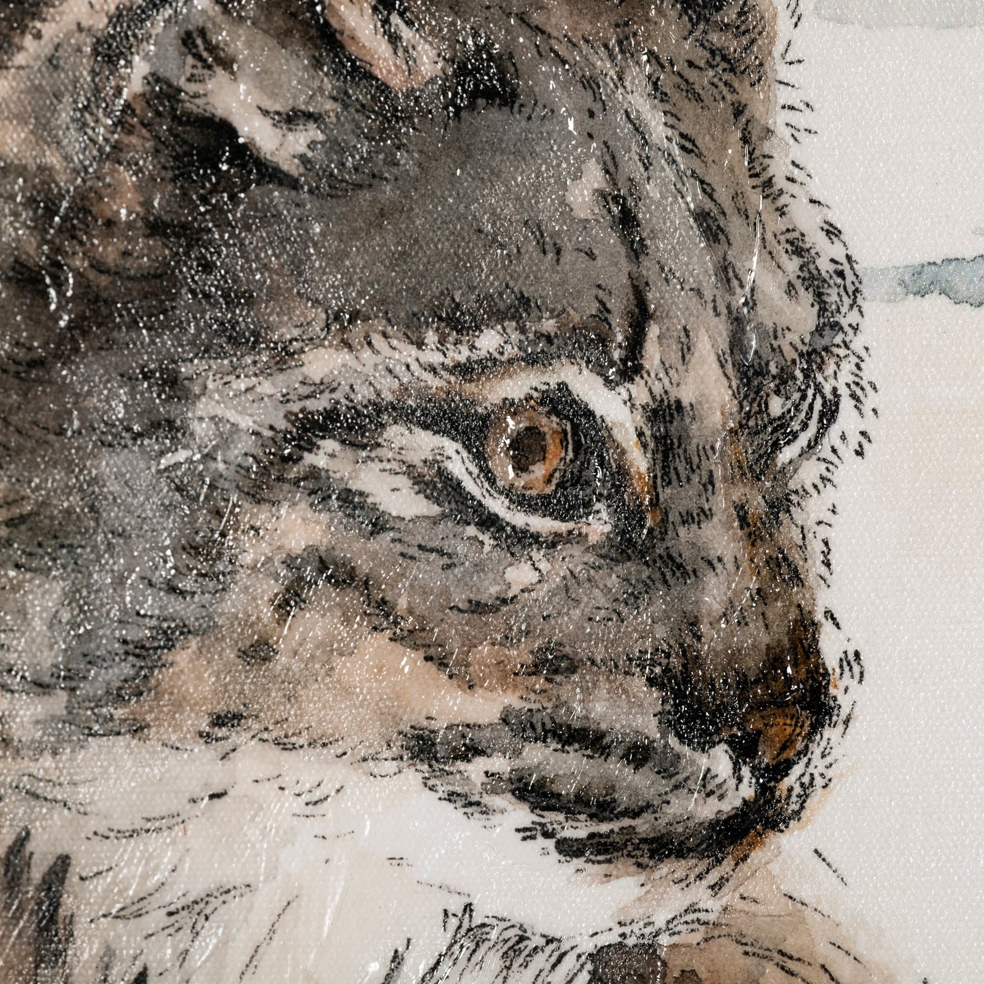 Life in North I by Melody Ducharme a Hand Embellished Textured Canvas — product photograph