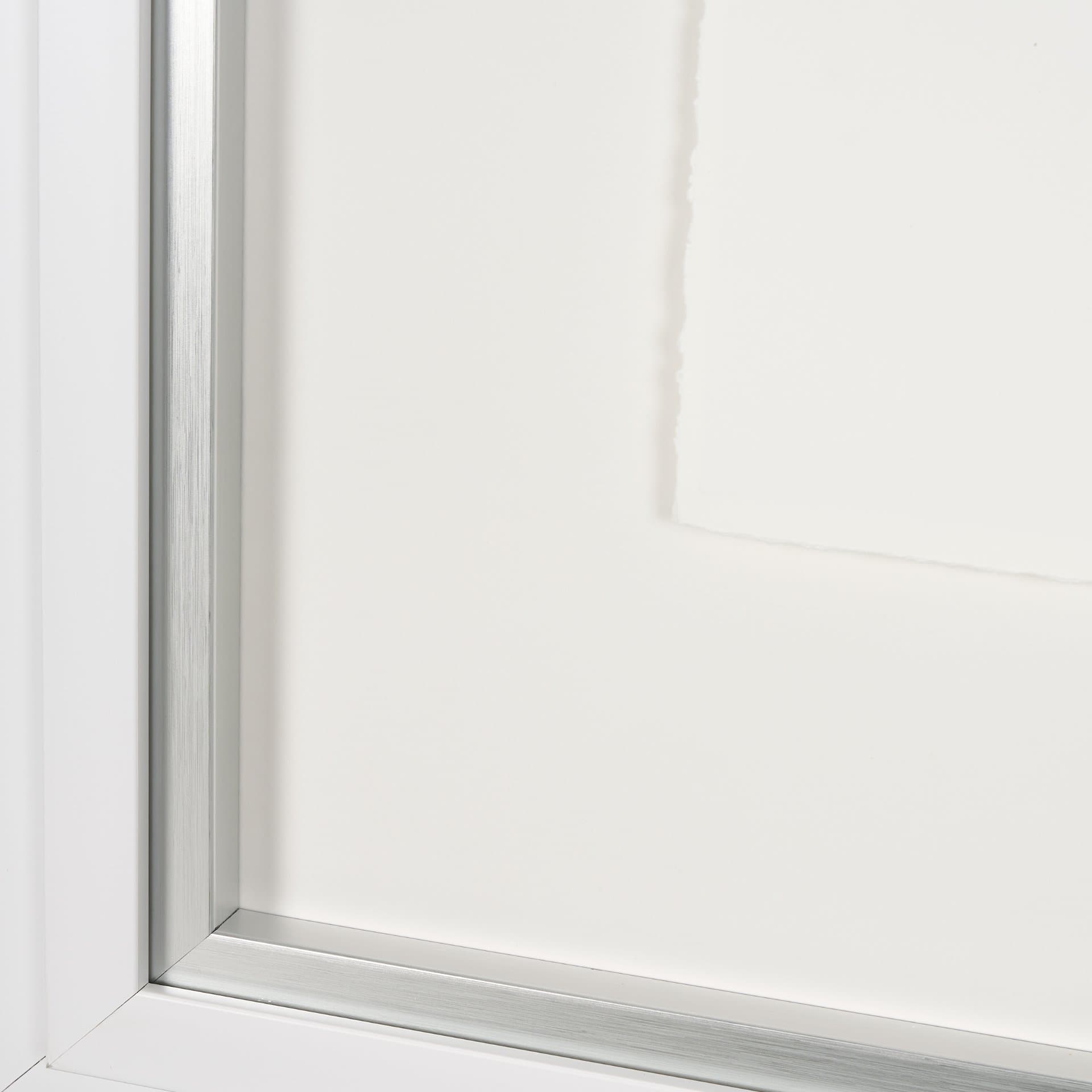 Random Lines White by Studio M a handmade Original Framed Artwork under Glass — product photograph