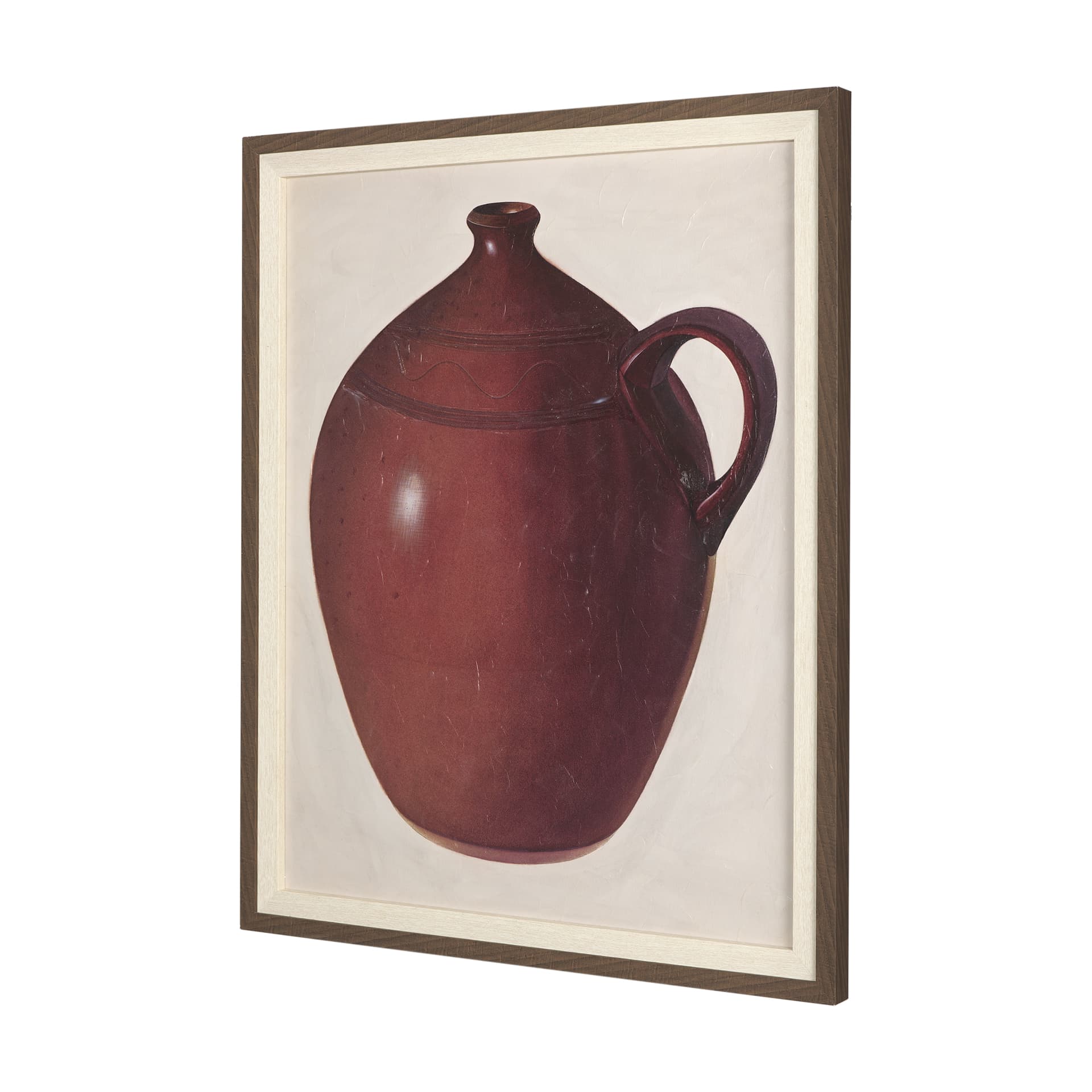 Redware Jug by Mercana Studio a Hand Embellished Textured Framed Art Photograph — product photograph