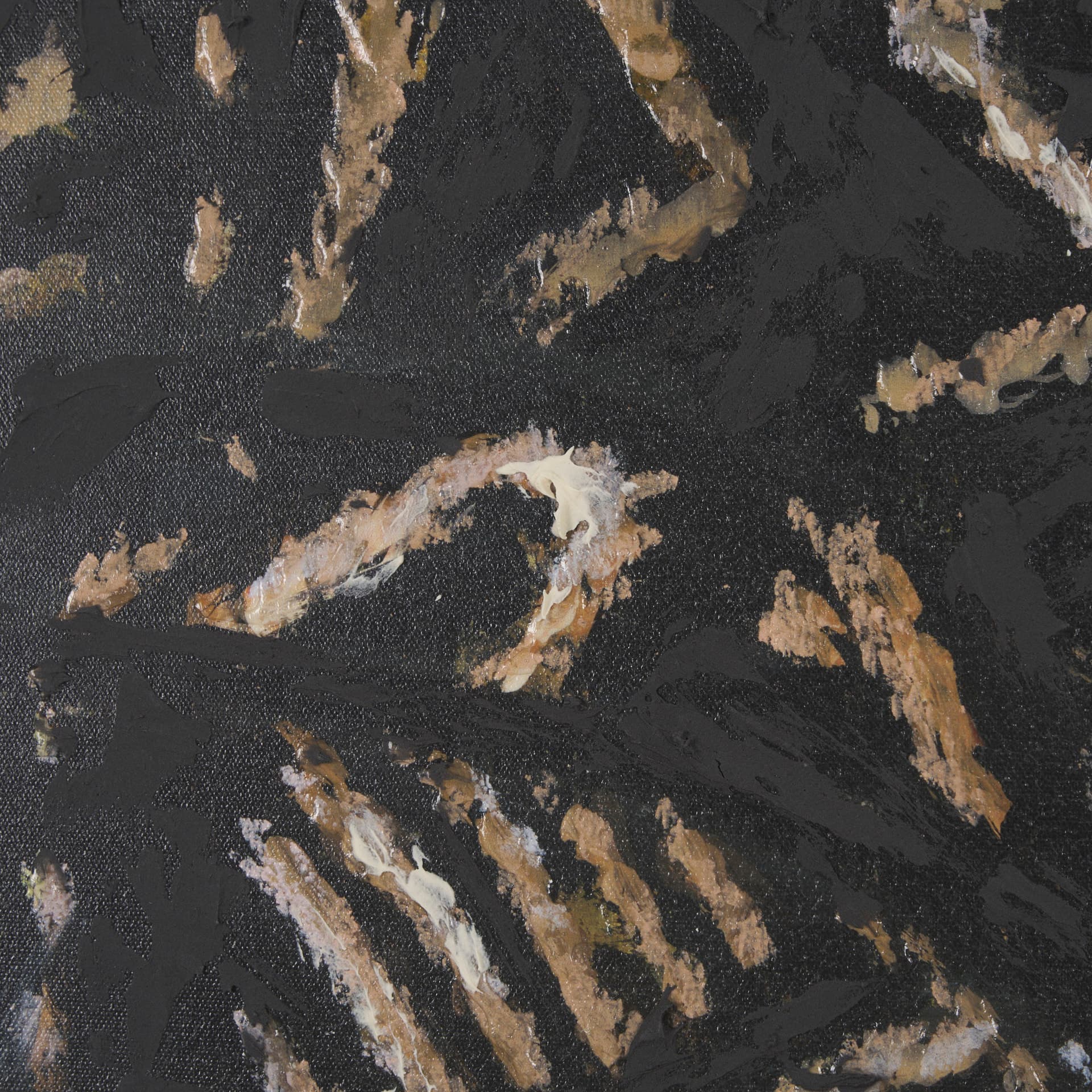 Mud Cloth Head Scarf II by Mercana Studio a Hand Embellished Textured Framed Canvas — product photograph