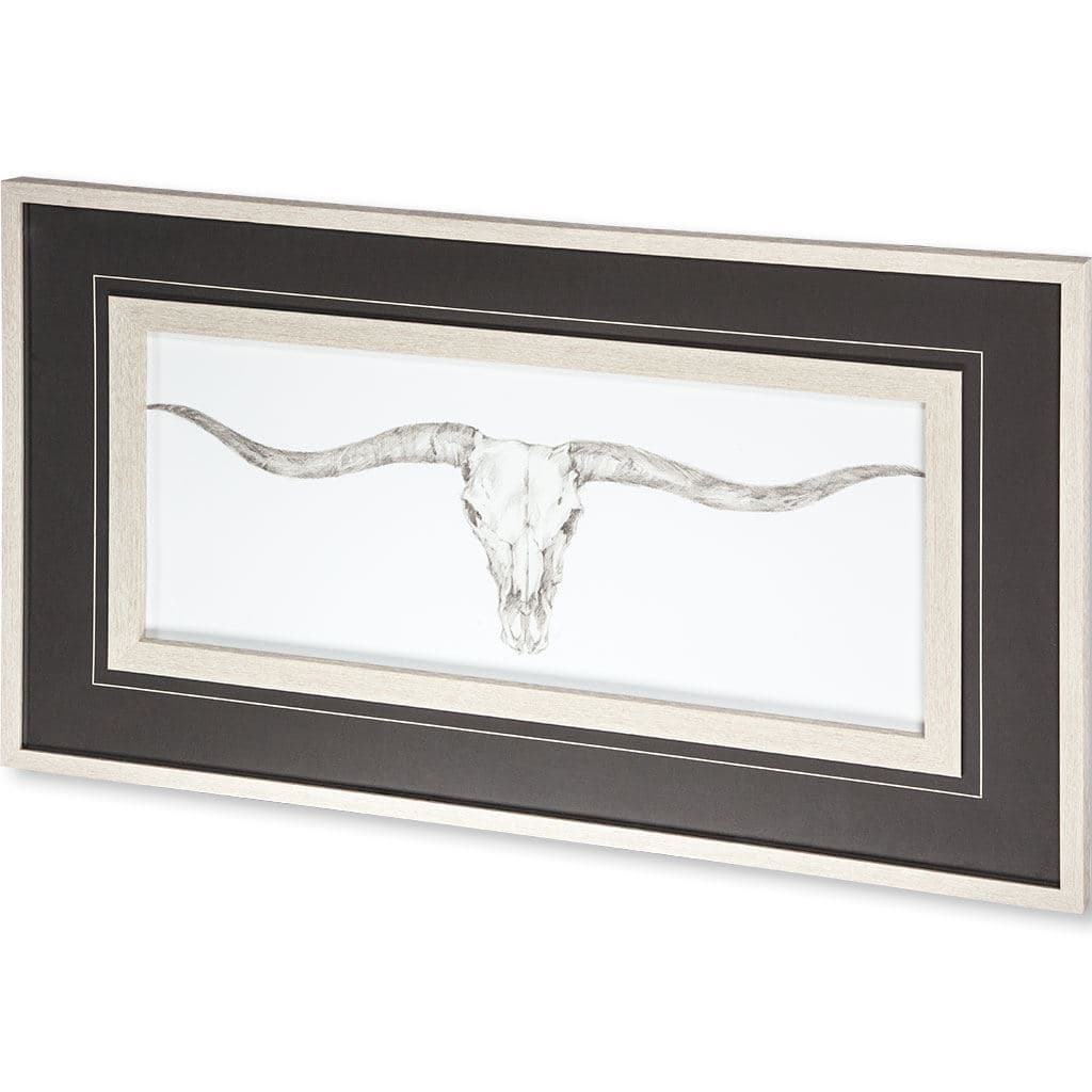 Western Skull Mount III by Harper a Framed Art Print Matted under Glass — product photograph