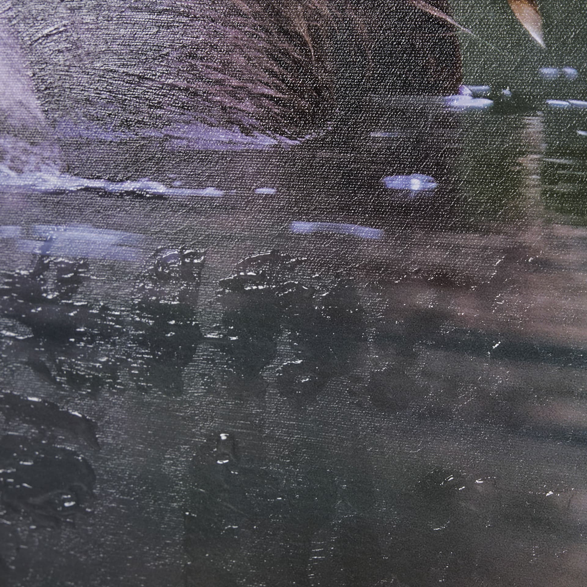 Peeking Out by Mercana Studio a Hand Embellished Textured Framed Photo Art Print — product photograph