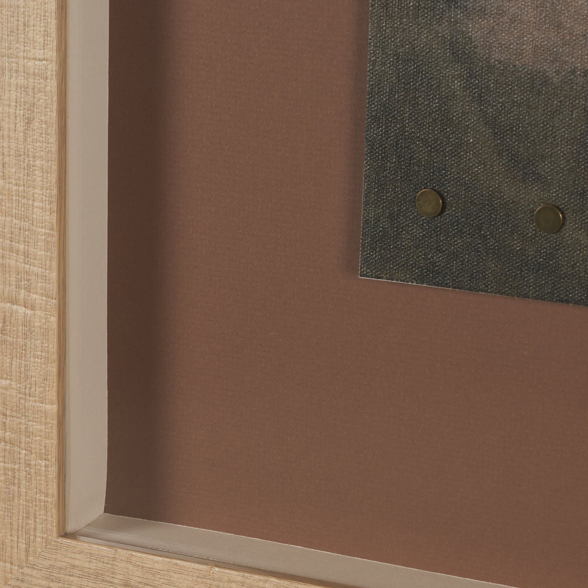 Textural Echo - Patina by Kristine Hegre Hand Embelished Textured Framed Artwork Matted under Glass — product photograph