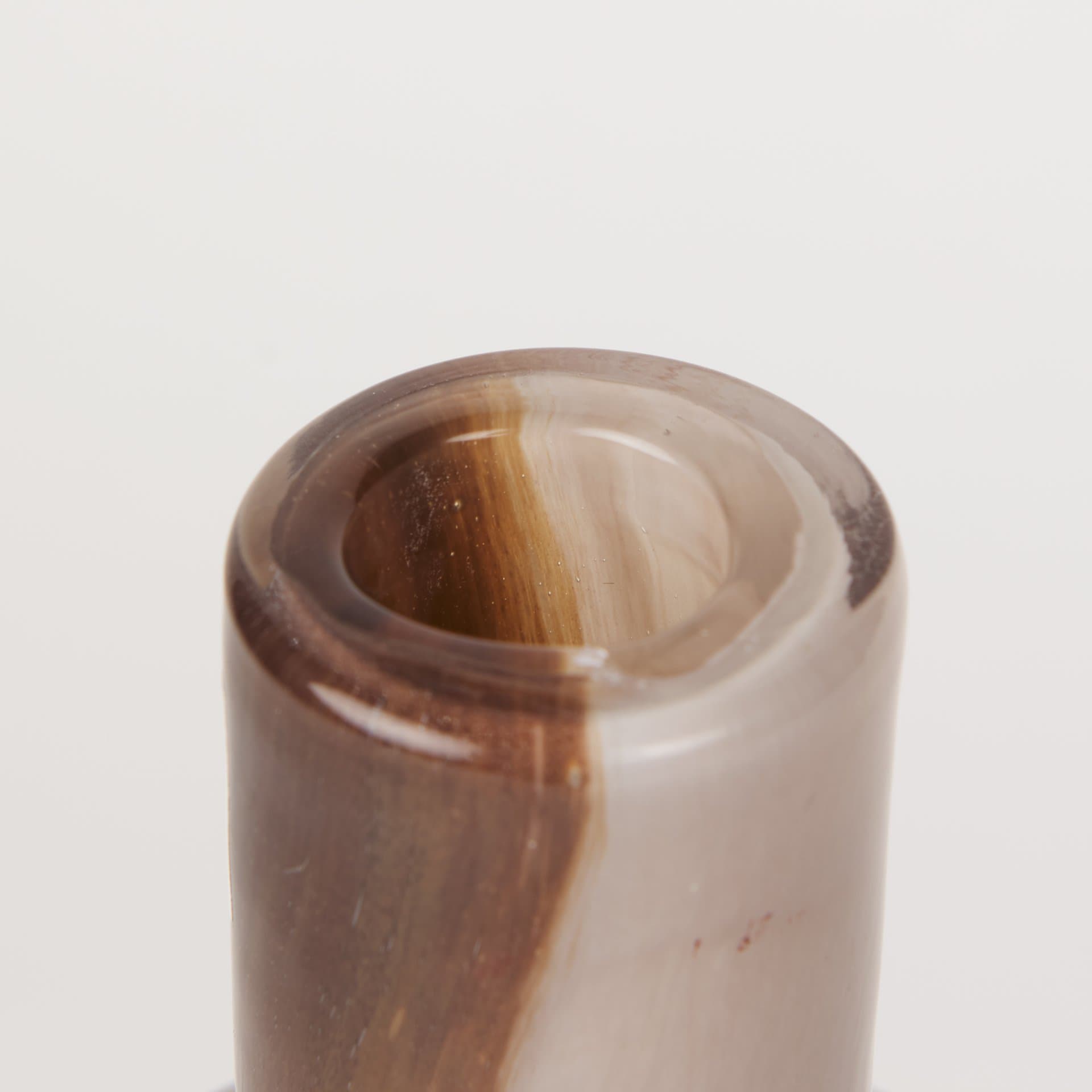 Marans Tall Amber Multi-Color Glass Vase — product photograph