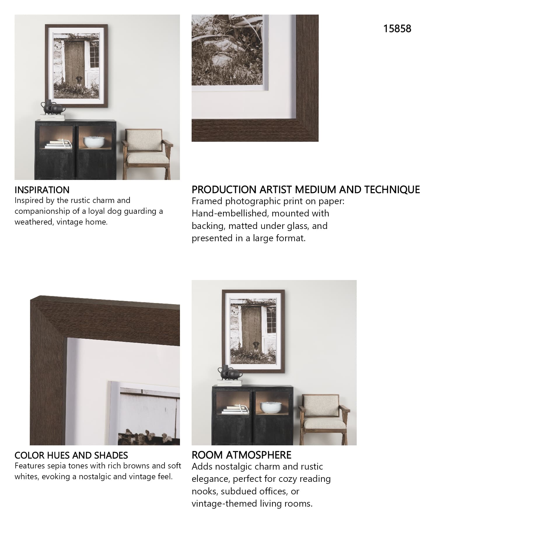 I am Home by Jim Dratfield a Framed Photo Print Matted Under Glass — in a styled room