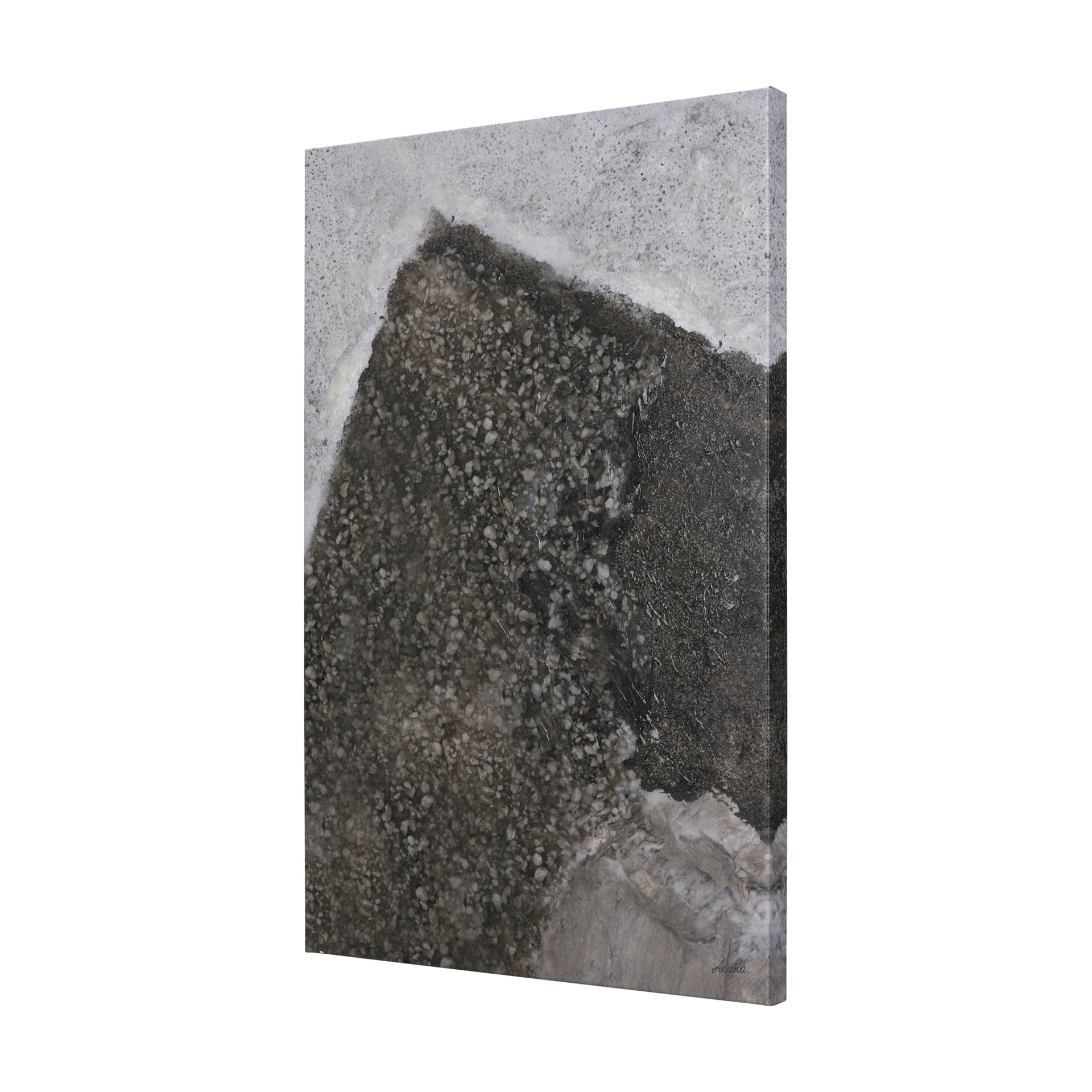 Mudslide III by Mercana Studio a Hand Embellished Textured Canvas — product photograph