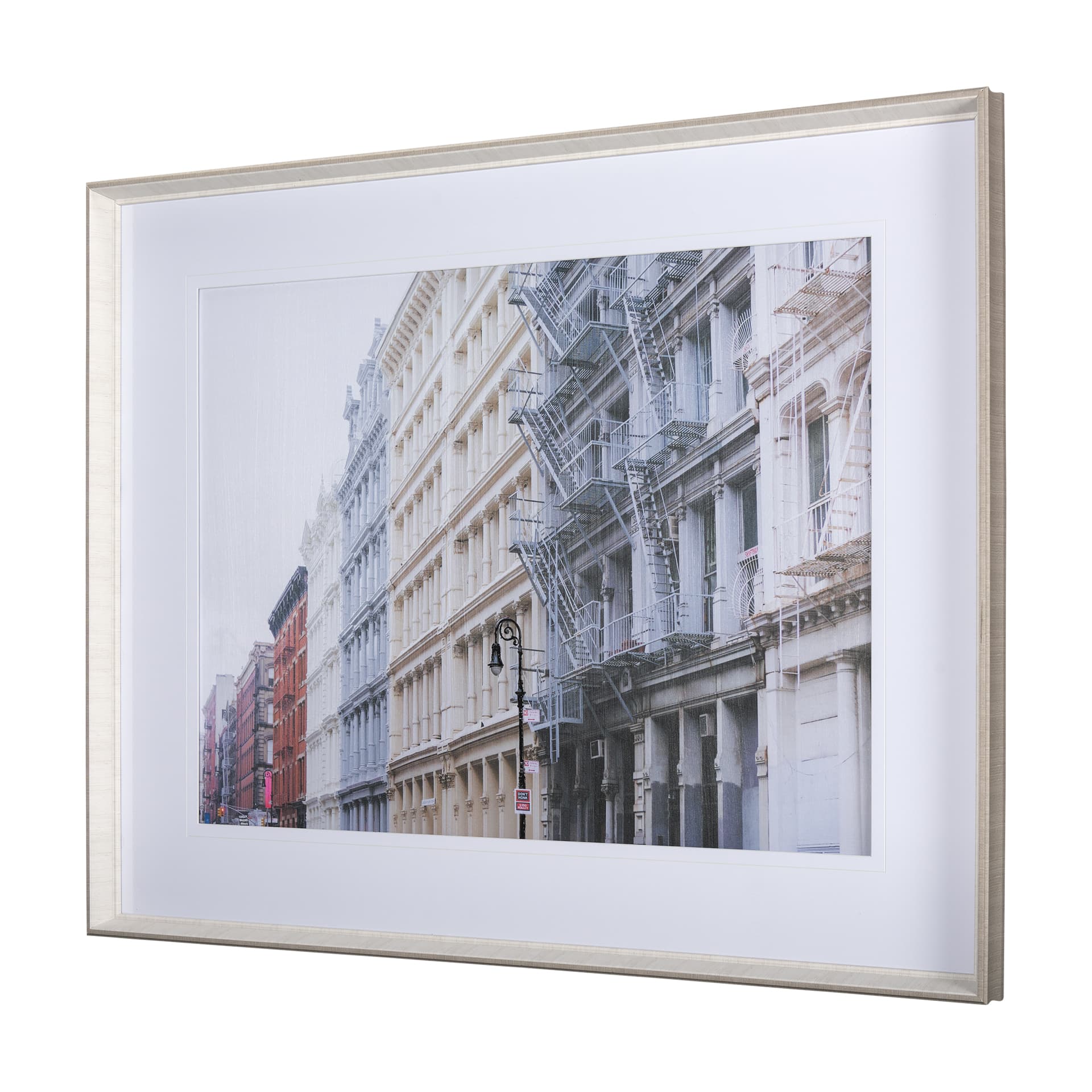 Fresh Facade - Hand Embellished Textured Framed Photo Art Print Matted under Glass — product photograph