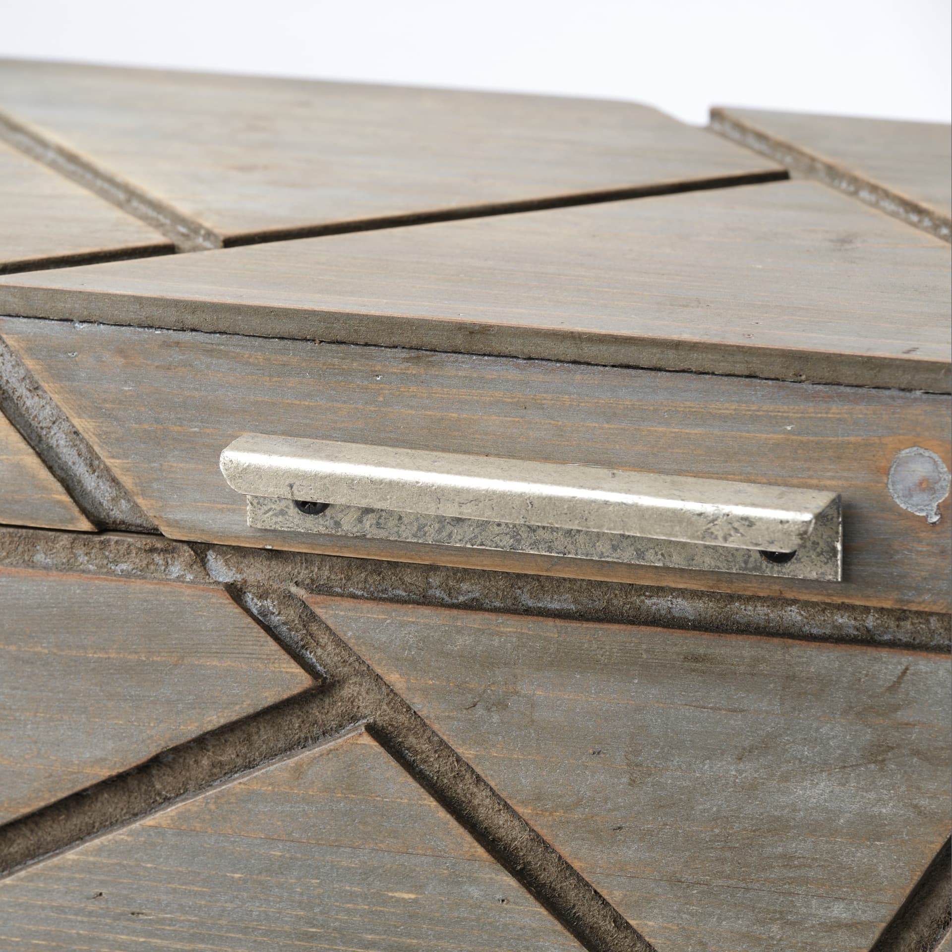 Niobe (Set of 2) 16L x 11W Gray Wooden Nesting Boxes — product photograph