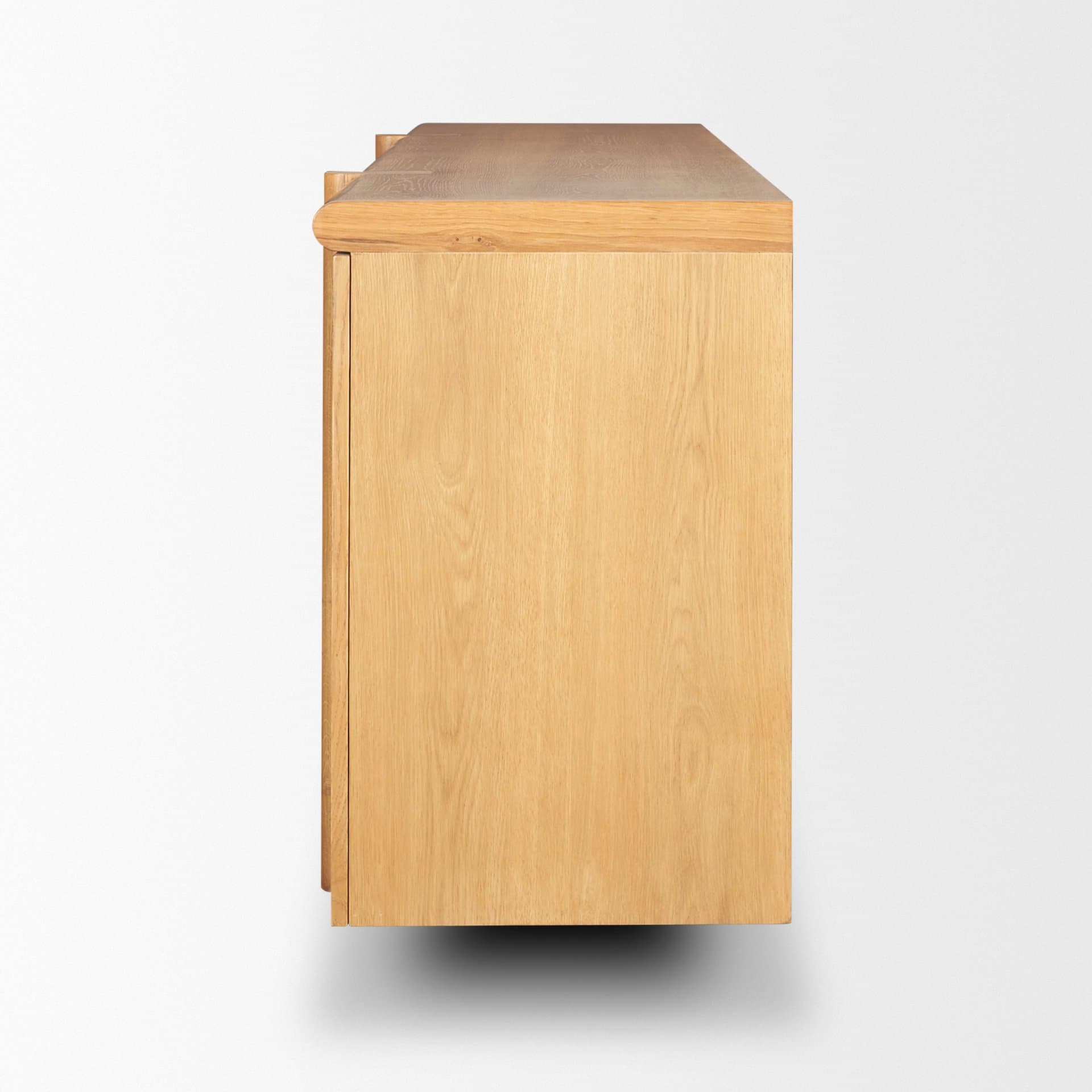 Rowan Light Brown Oak Wood Closed 4 Door Sideboard — product photograph