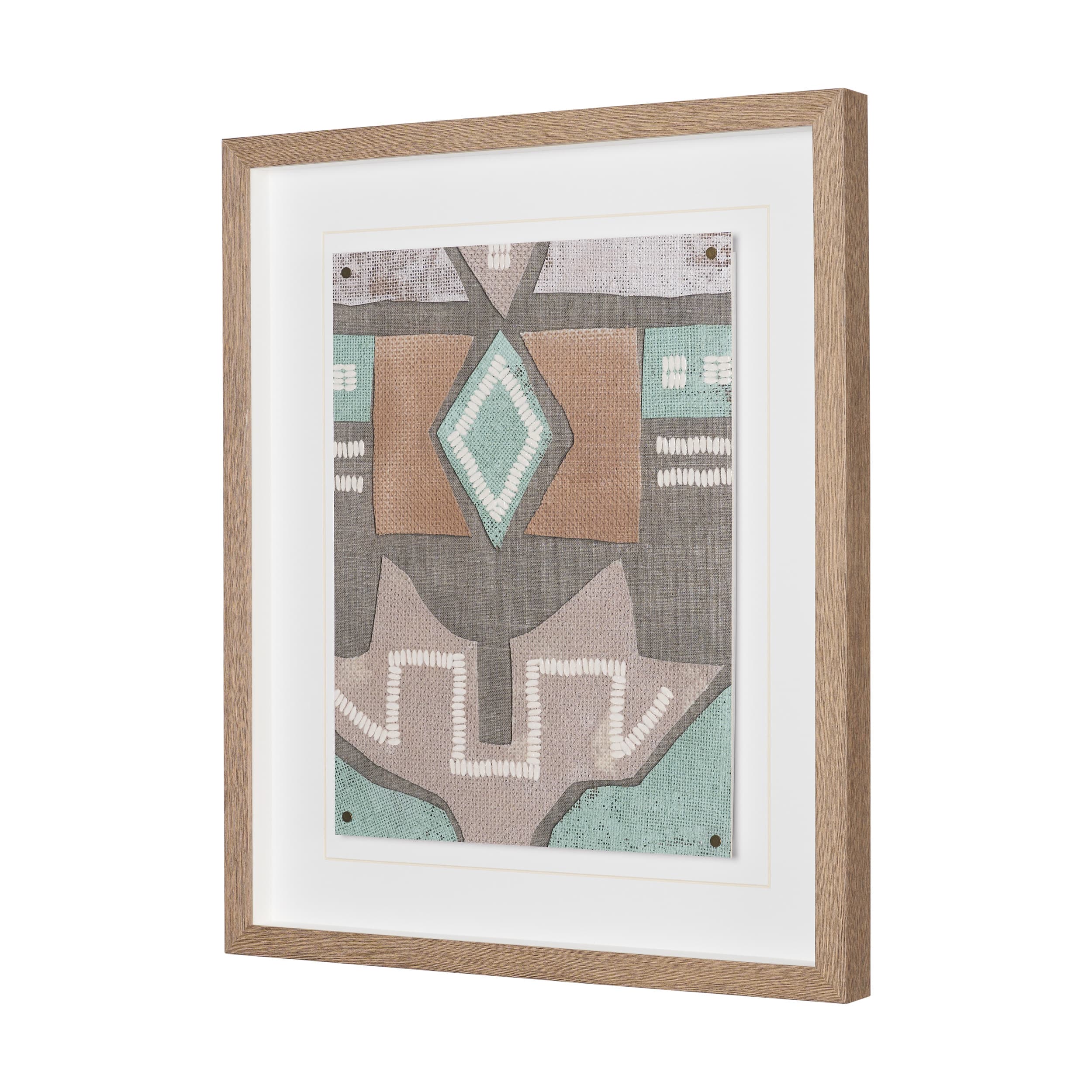 Fabric Fantasia - Maumbo by Maja Gunnarsdottir Textured Framed Artwork Matted under Glass — product photograph