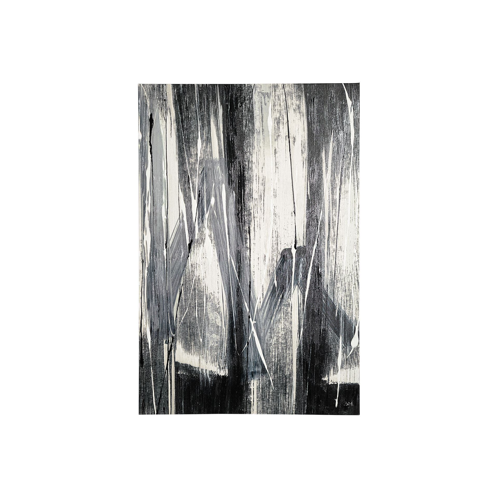 Glass Shower II by Mercana Studio a Hand Embellished Textured Canvas — product photograph