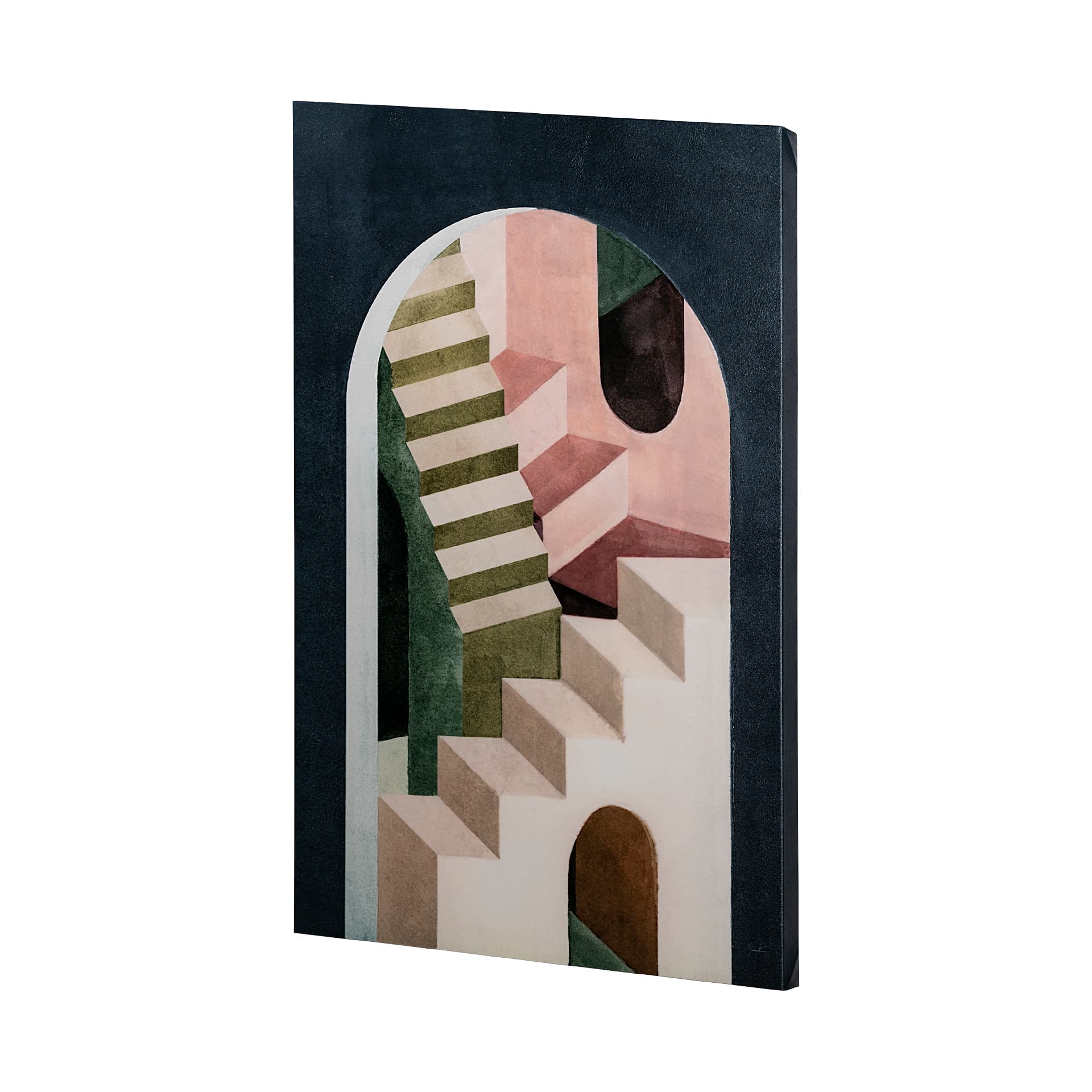Labyrinth I Multi Color by Mercana Studio a Hand Embellished Textured Canvas — product photograph