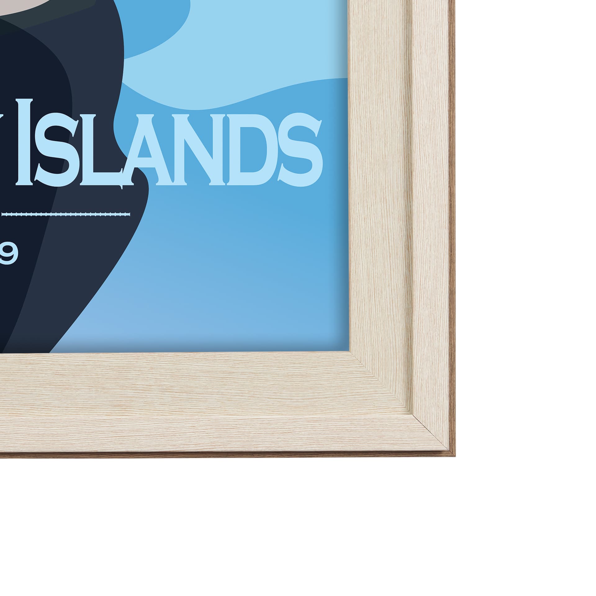 Georgian Bay Islands GO by Mercana Studio Framed Artwork Matted under Glass — product photograph