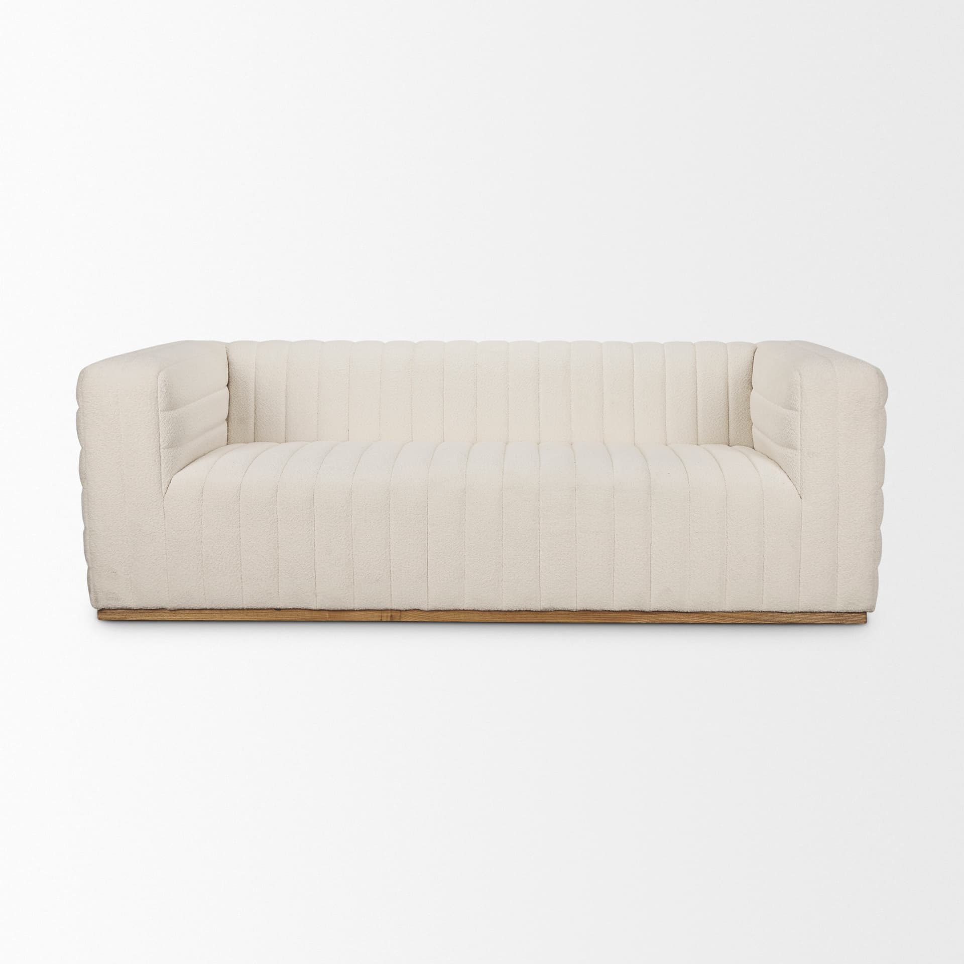 Ricciardo Cream Boucle 3-Seater Sofa — product photograph