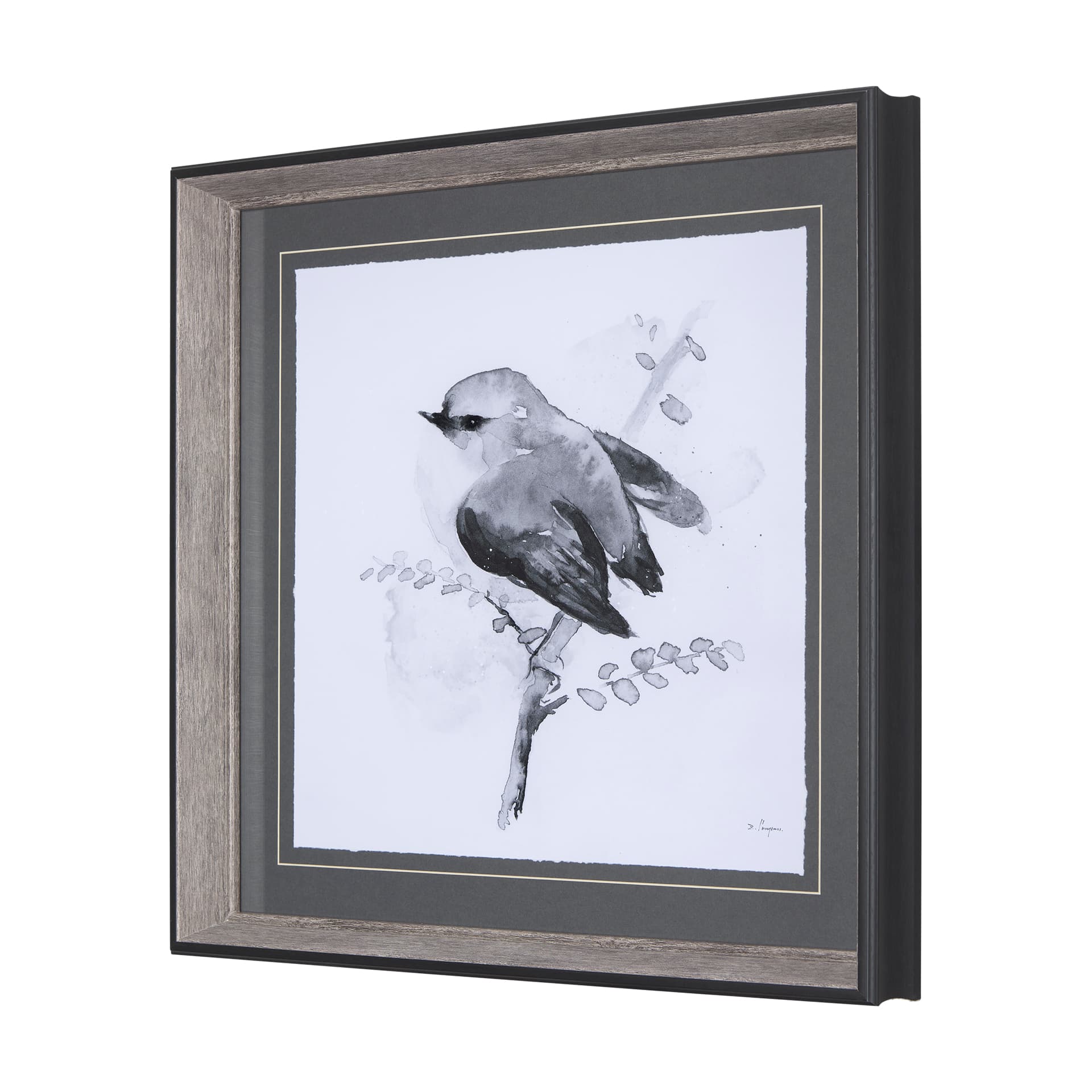 Rifleman BW II by Mercana Studio a Hand Embellished Textured Framed Art Print Matted under Glass — product photograph