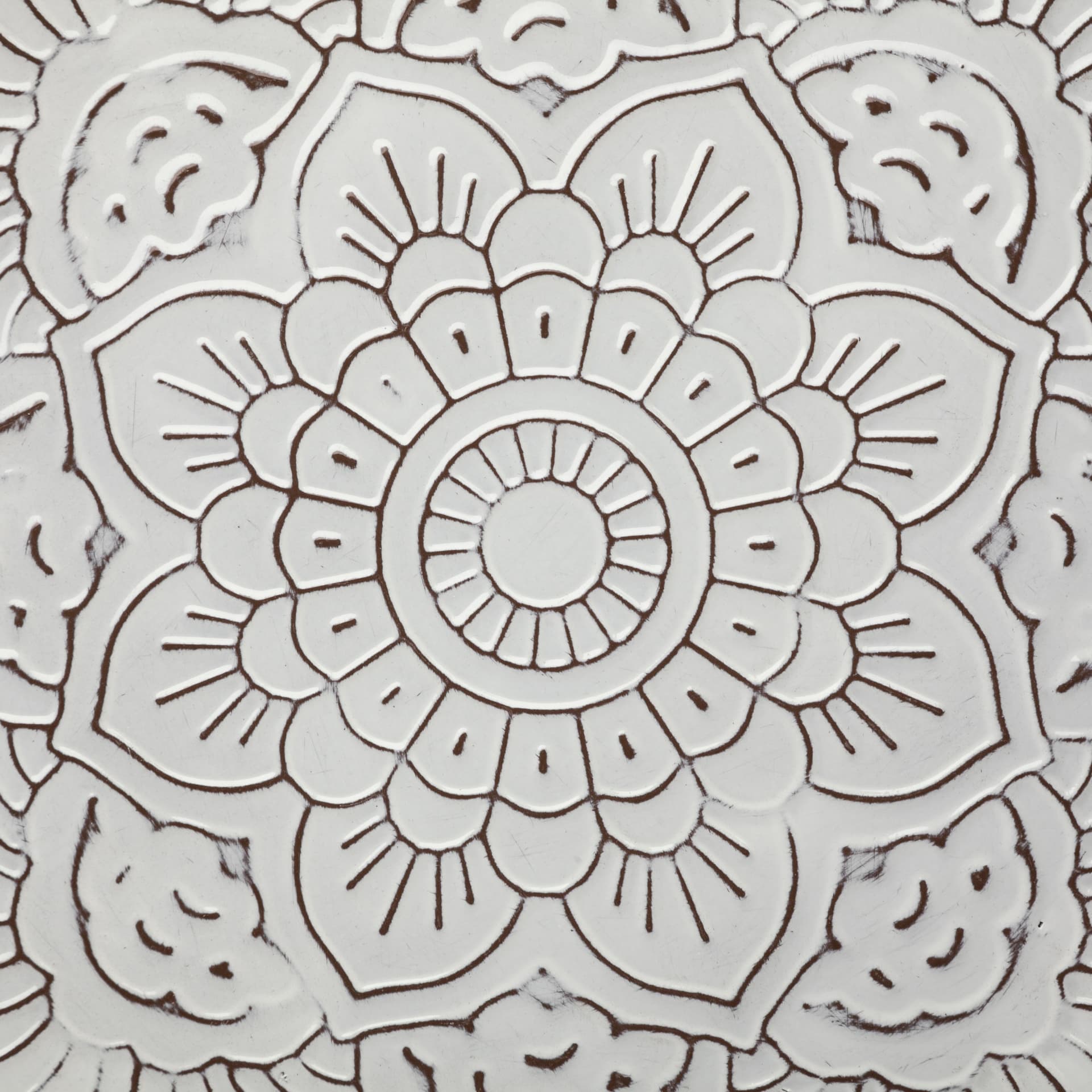 Miranda Set of 2 Stamped Metal Lotus Flower Wall Decor — product photograph